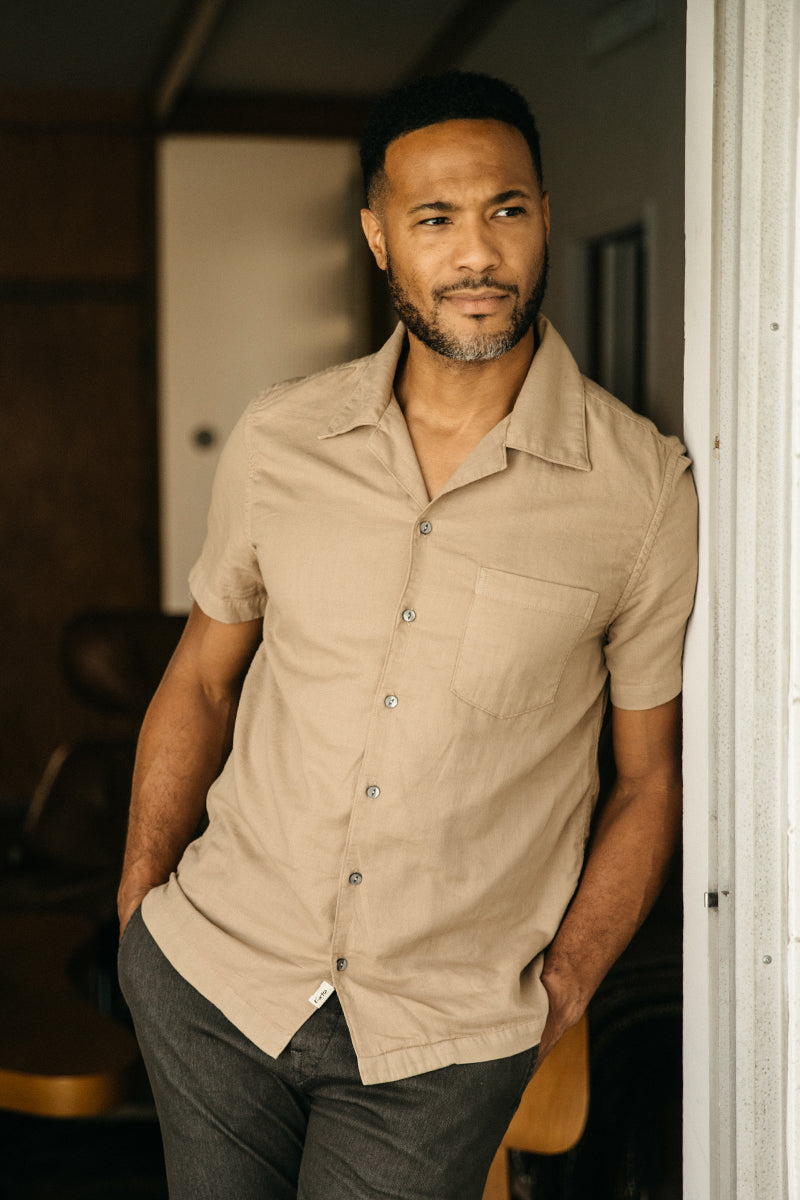 The Wrench Double Gauze Organic Cotton Shirt - Sand
