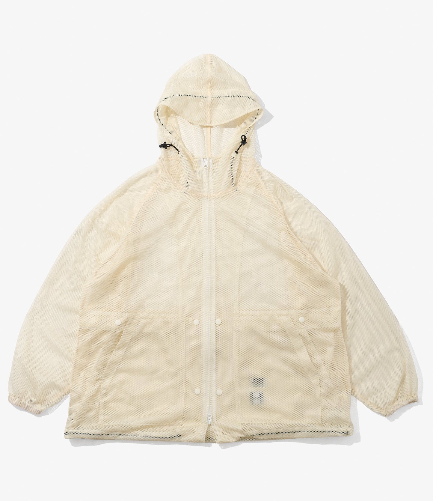 Mesh Parka for Nepenthes NY and Blue in Green - Natural