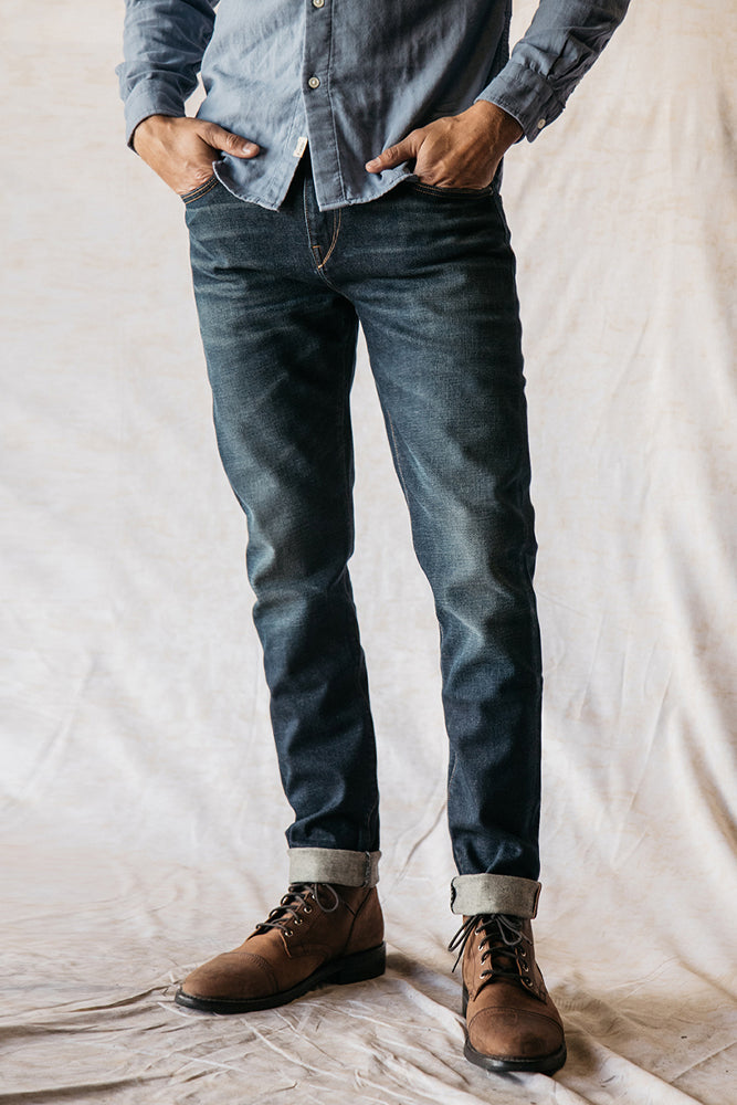The Scissors Slim tapered - Jett 14oz Selvedge