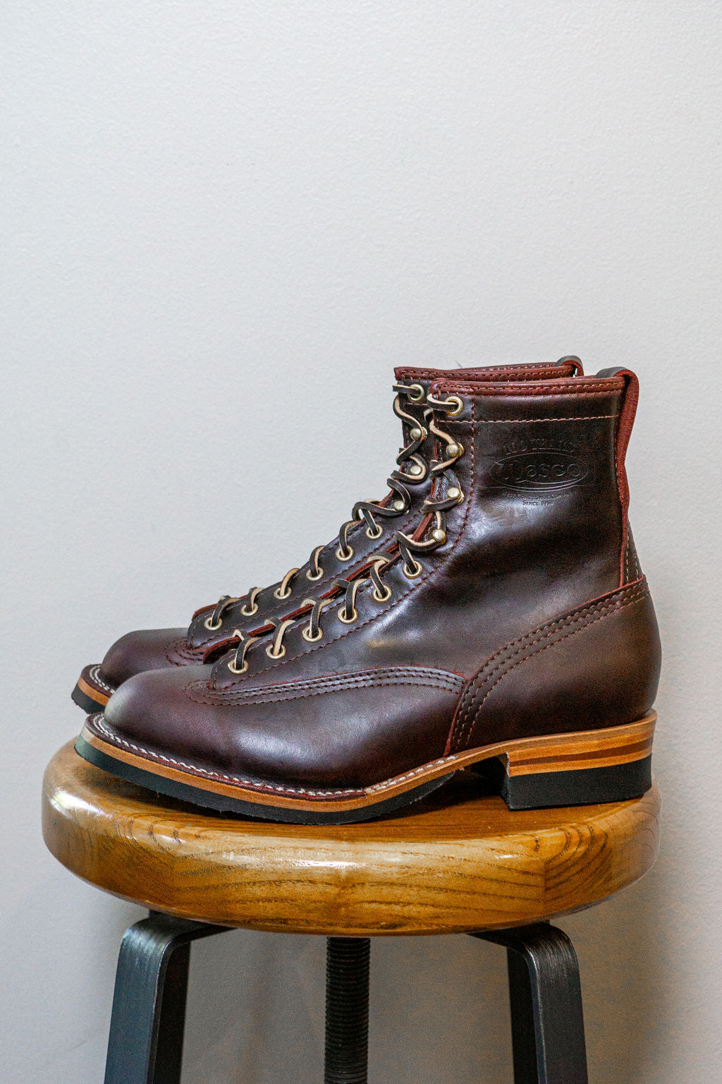 Wesco Boots Jobmaster - 8" Burgundy Lace to Toe