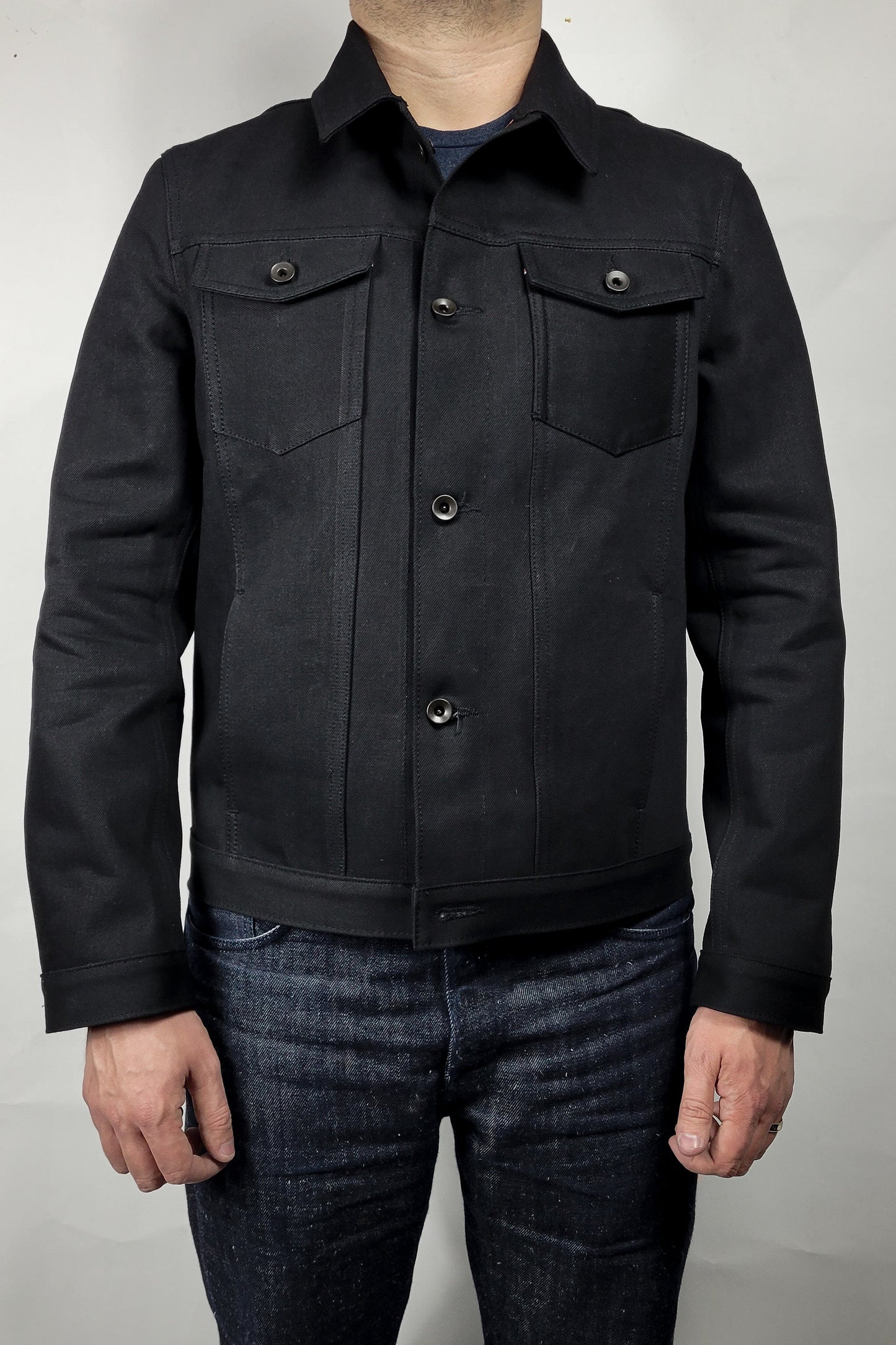 Selvedge Jacket - 13.5oz Vidalia Mills Black
