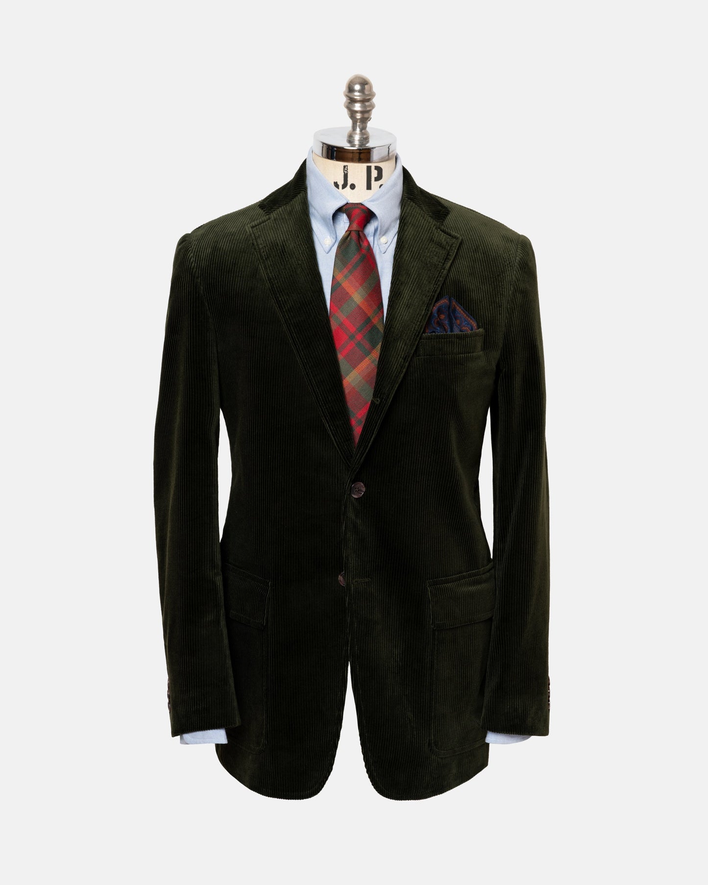 Made-in-USA Olive Duca Visconti Corduroy Sport Coat