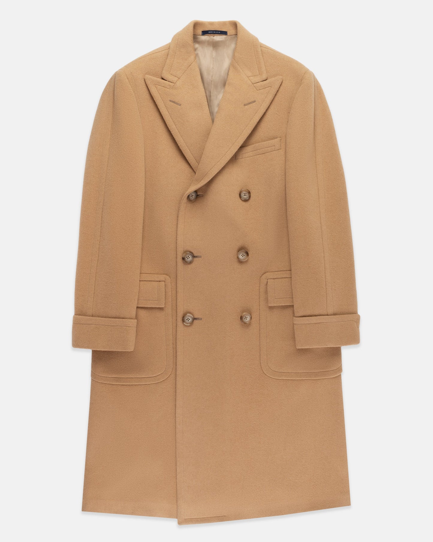 Made-in-USA Camelhair Polo Coat