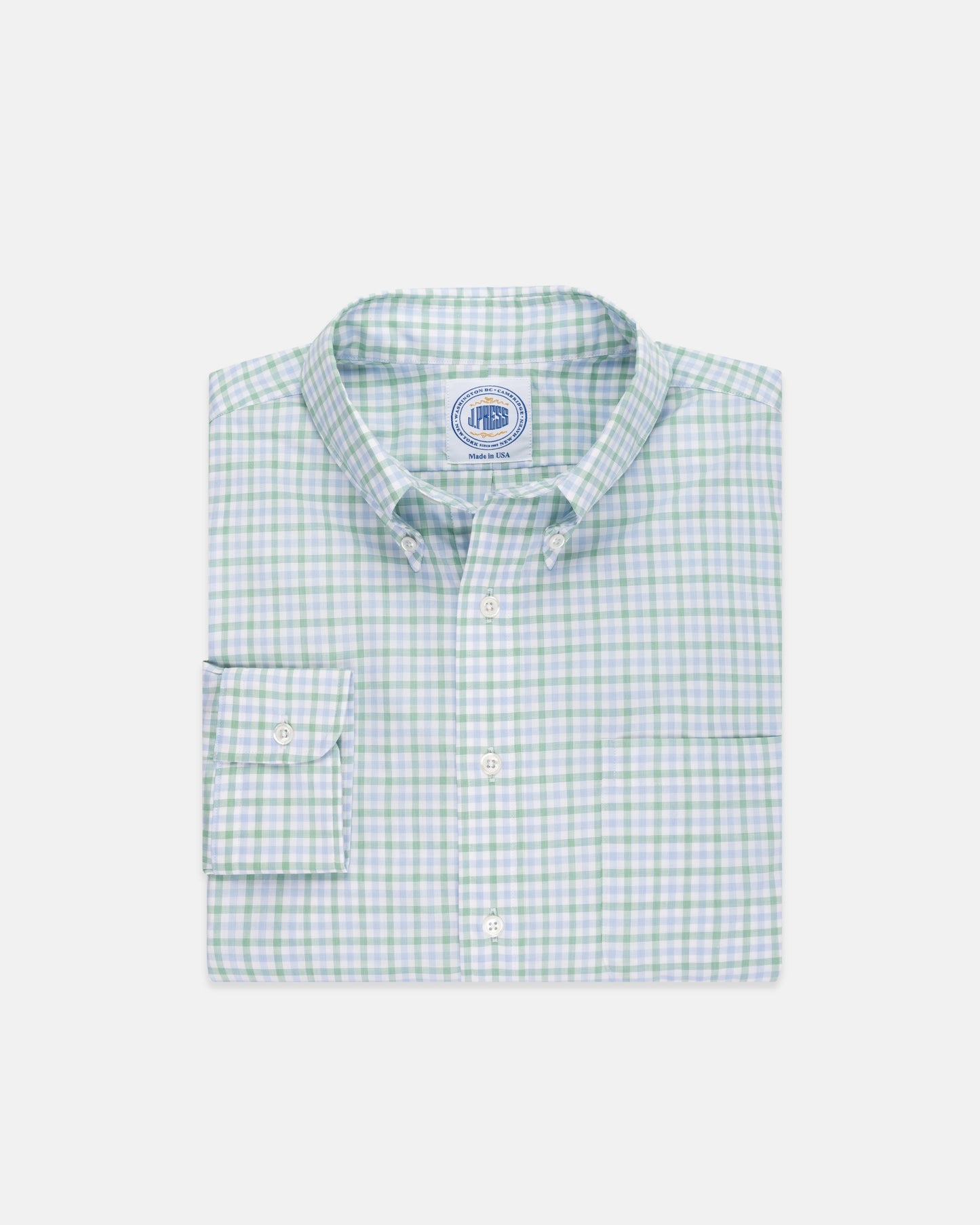 GOLD LABEL DRESS SHIRT - BLUE/GREEN CHECK