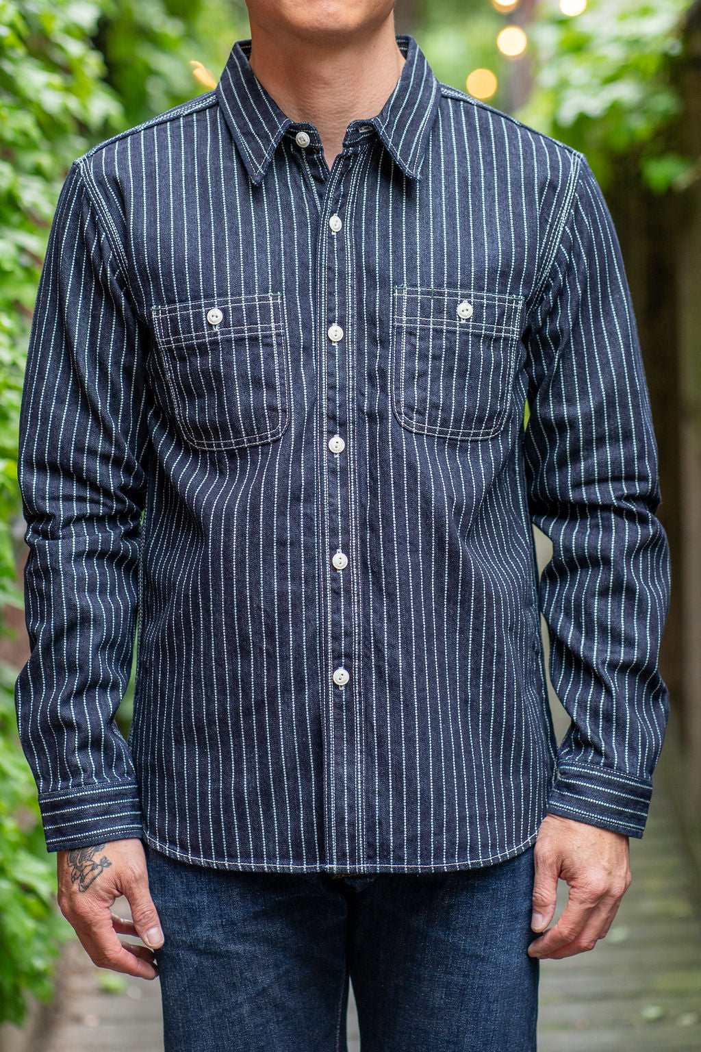 The Flat Head FN-SDK-702L - 10oz Wabash Work Shirt
