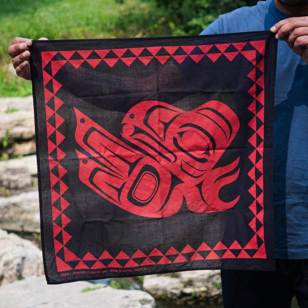 Raven Bandana- Black & Red