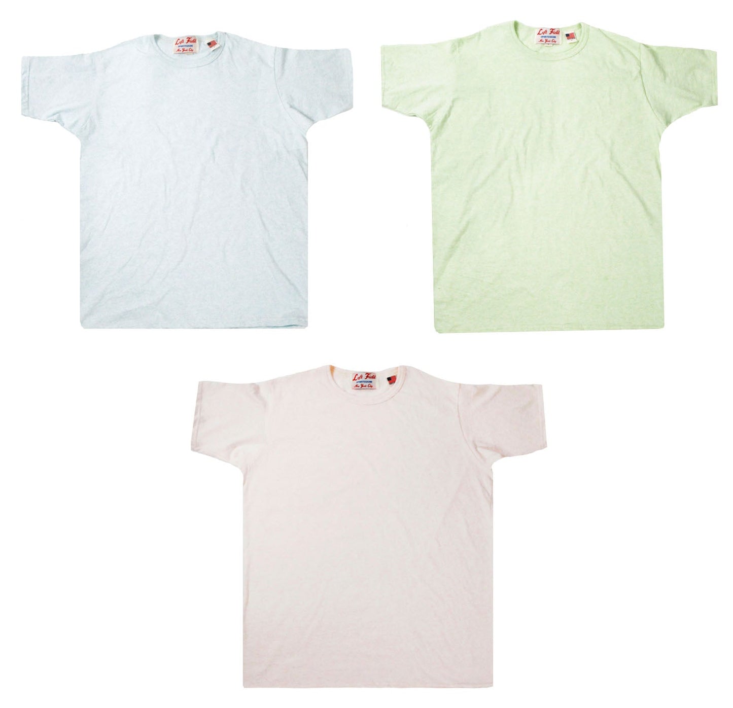 Three Heather Cotton Crew Tee Pack