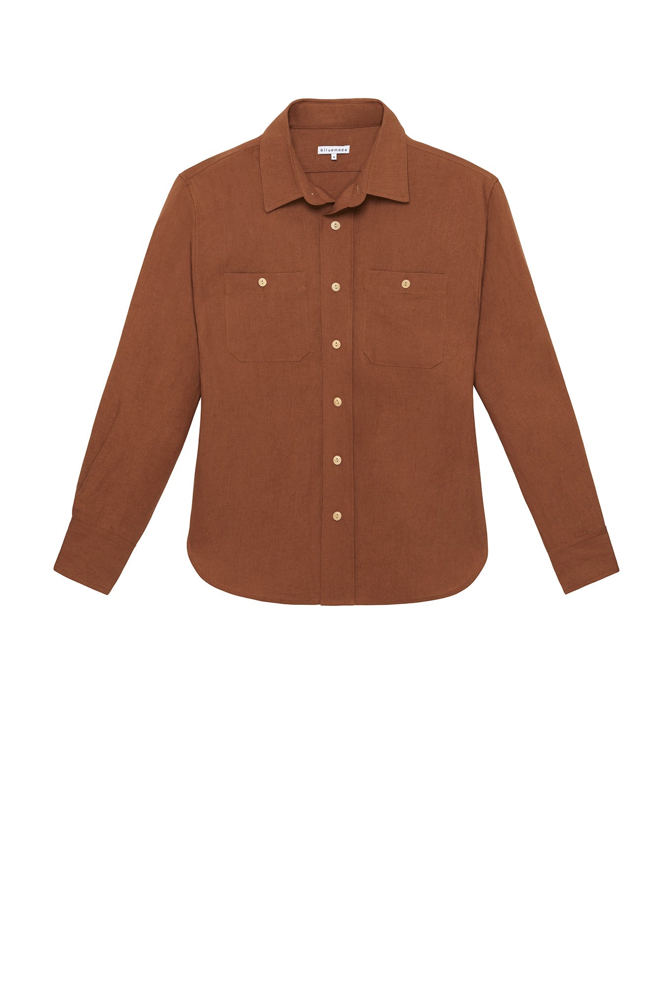 Engineer's Overshirt in Cognac Linen