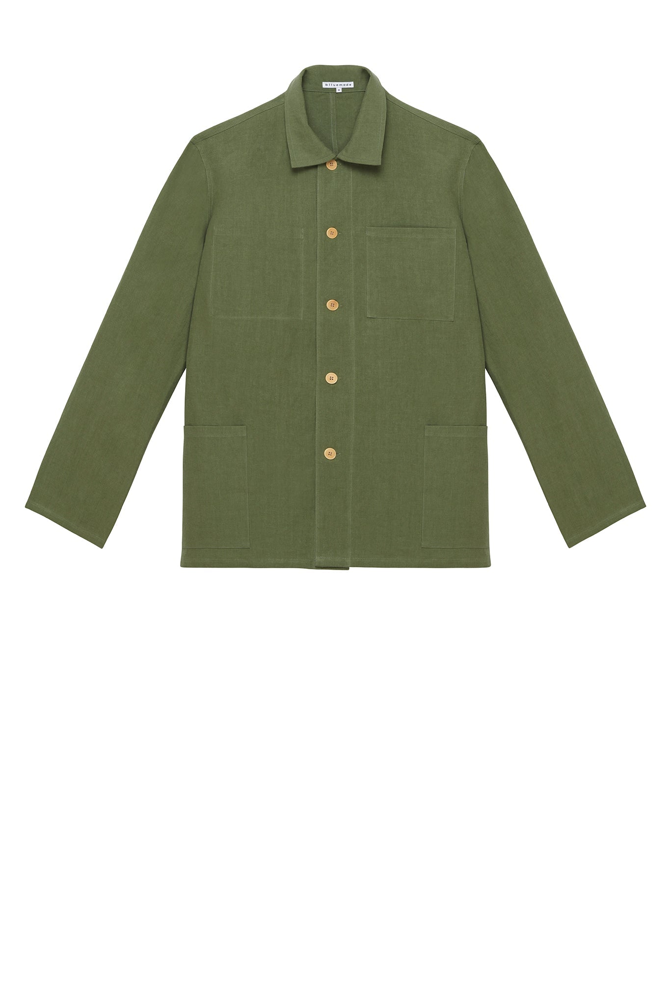 Chore Coat in Olive Green Linen