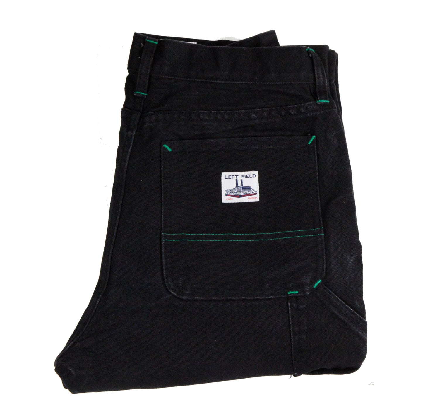 Black Mt Vernon Duck Double Knee Work Uniform Chino