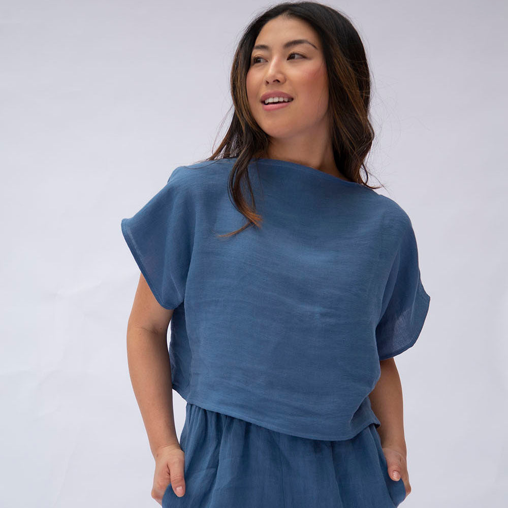 Boatneck Cropped Top