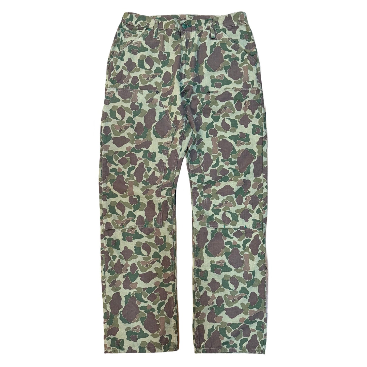 Camouflage "Frog Skin" Japanese Fabric Double Knee Work Pant - Size up for a looser fit