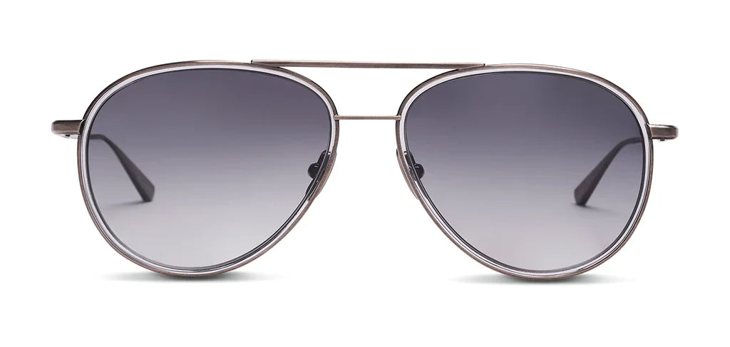 Salt Optics Columbia 59 - Antique Silver/Smoke Grey
