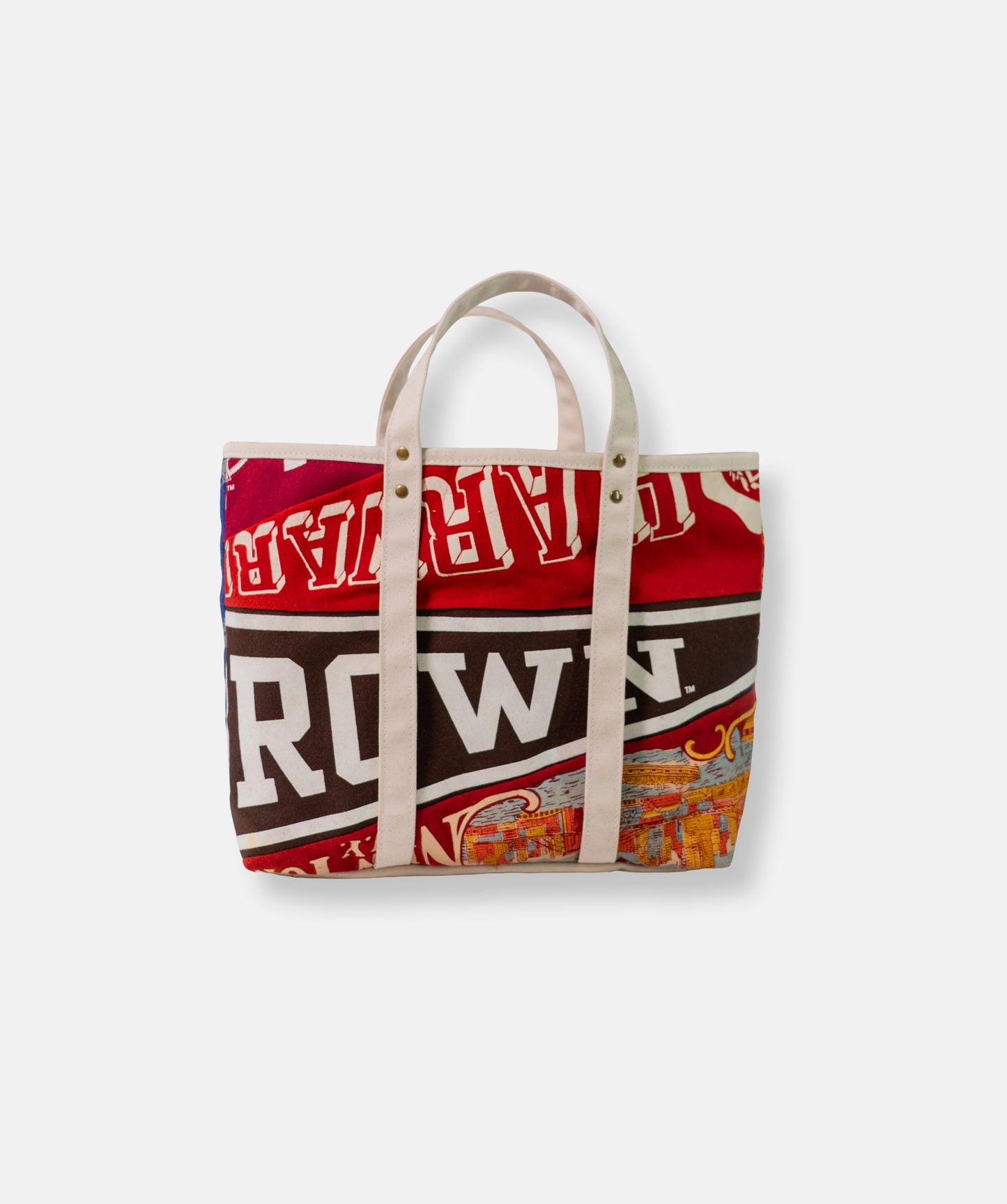 Made-in-USA Handmade Vintage Pennant Tote