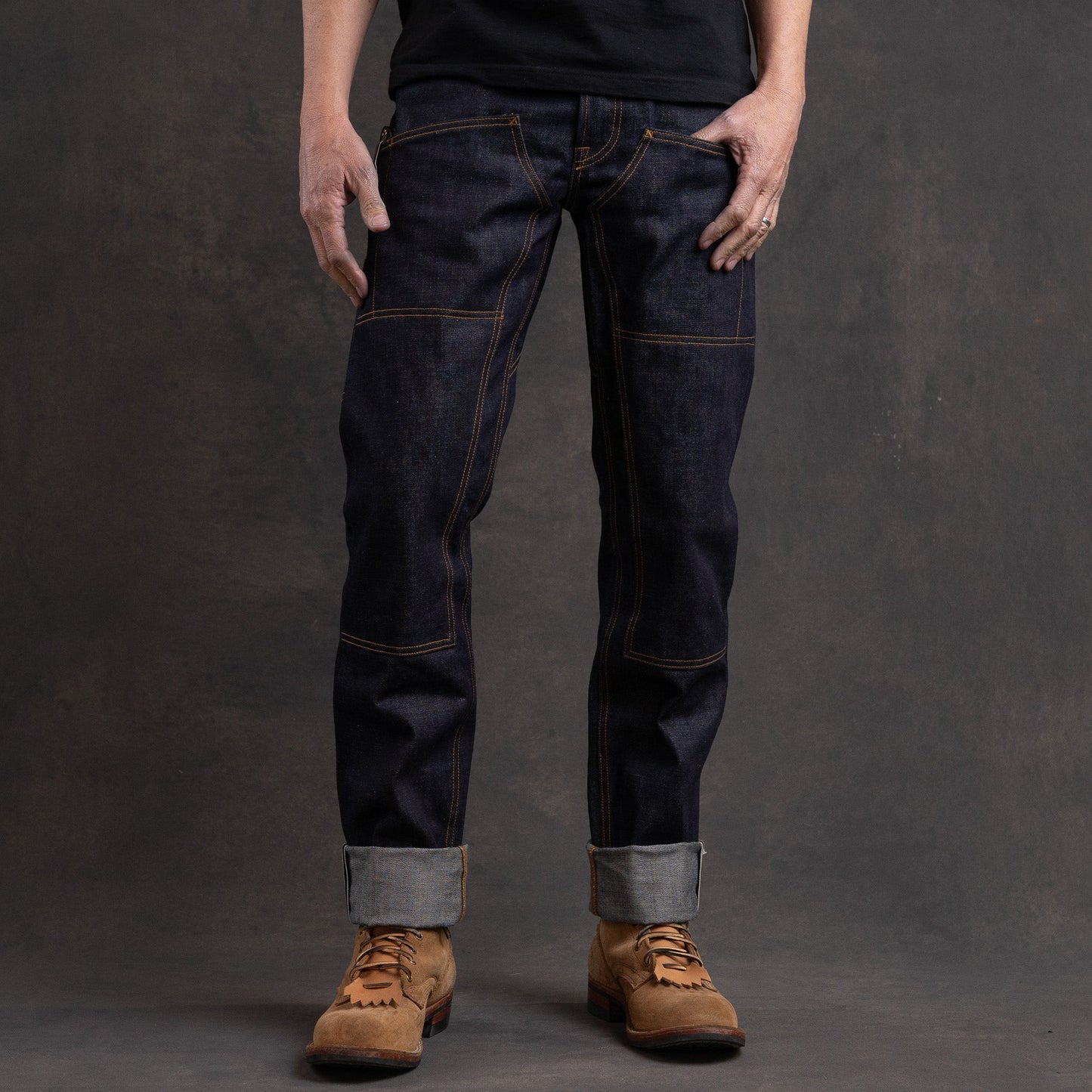 Die Hard Double Knee Straight Leg - 13oz Witness Cone Mils Selvage Denim Jean