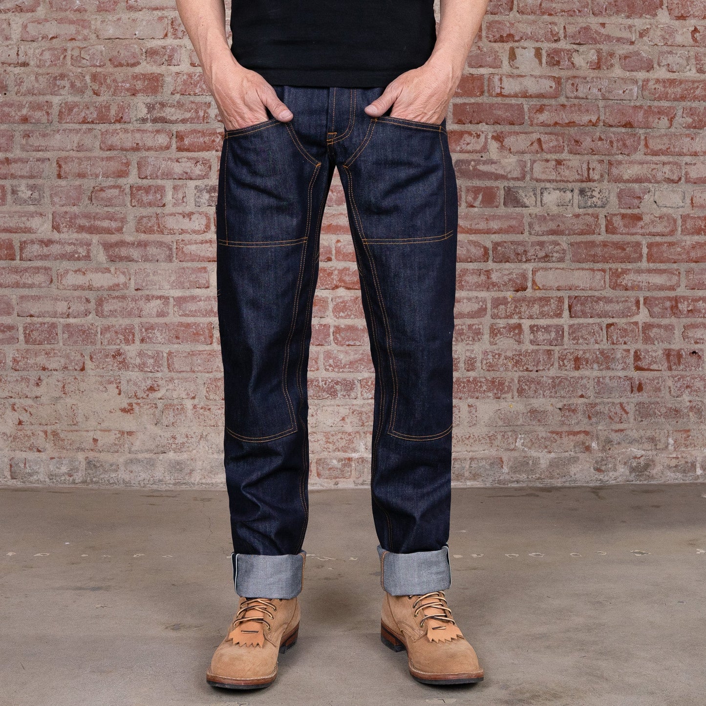 Die Hard Double Knee Tapered Leg - 12oz Woodsman Cone Mills Selvage Denim