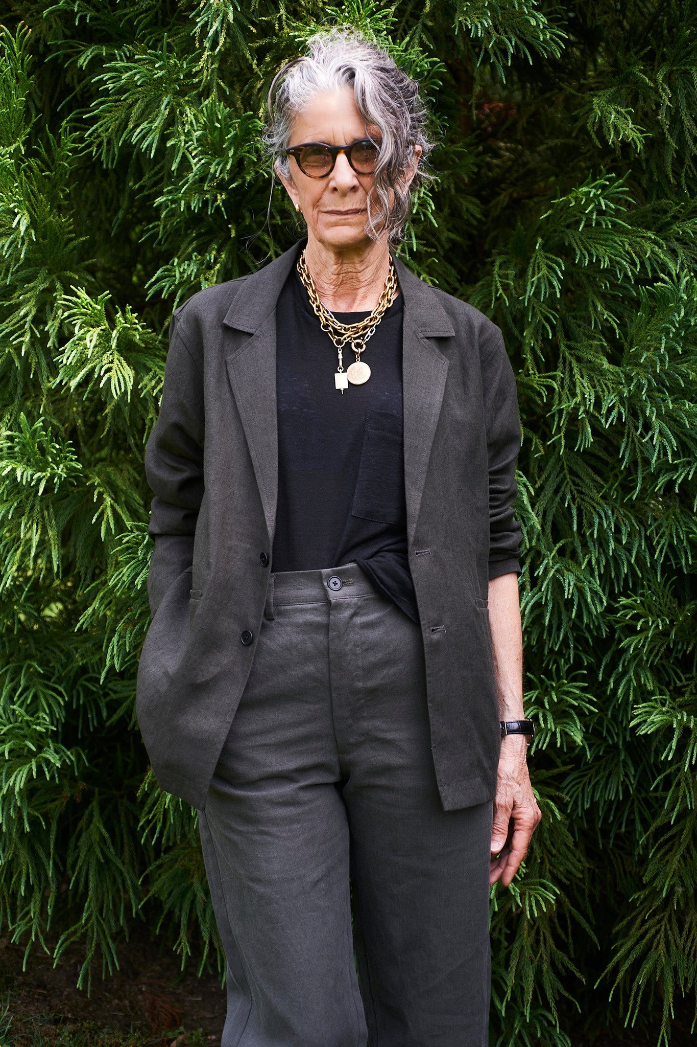 Unlined Blazer in Arabica