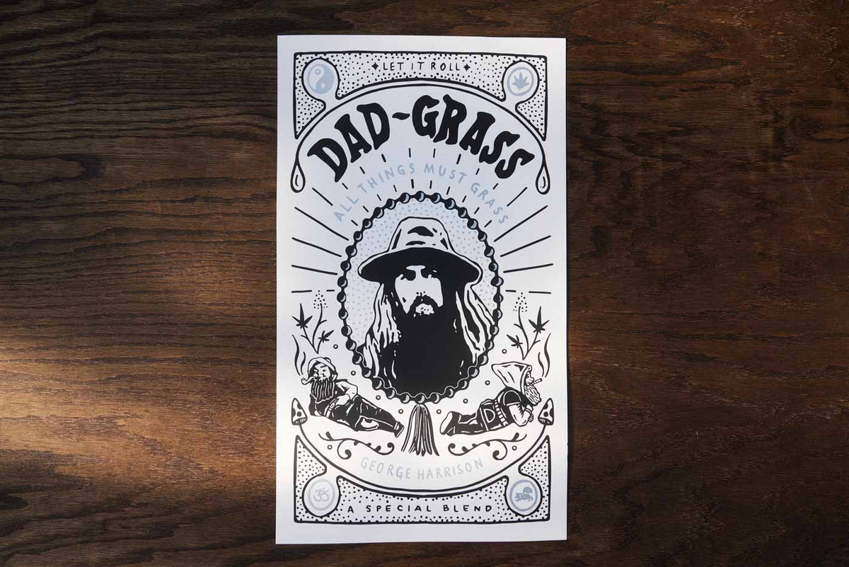 Dad Grass x George Harrison Limited Edition Silk Screened Poster
