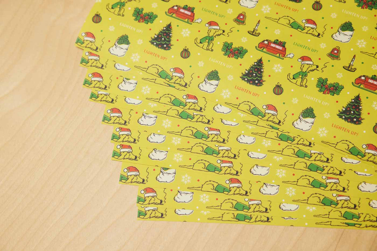 Dad Grass Christmas Wrapping Paper
