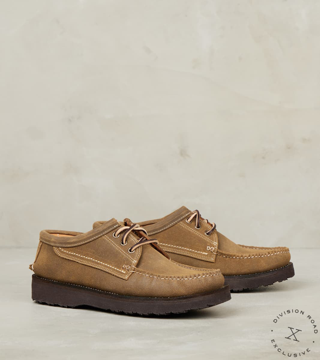 Rambler 3-Eye Moc - Vibram 2062 Olympic - Coyote Waxed Roughout
