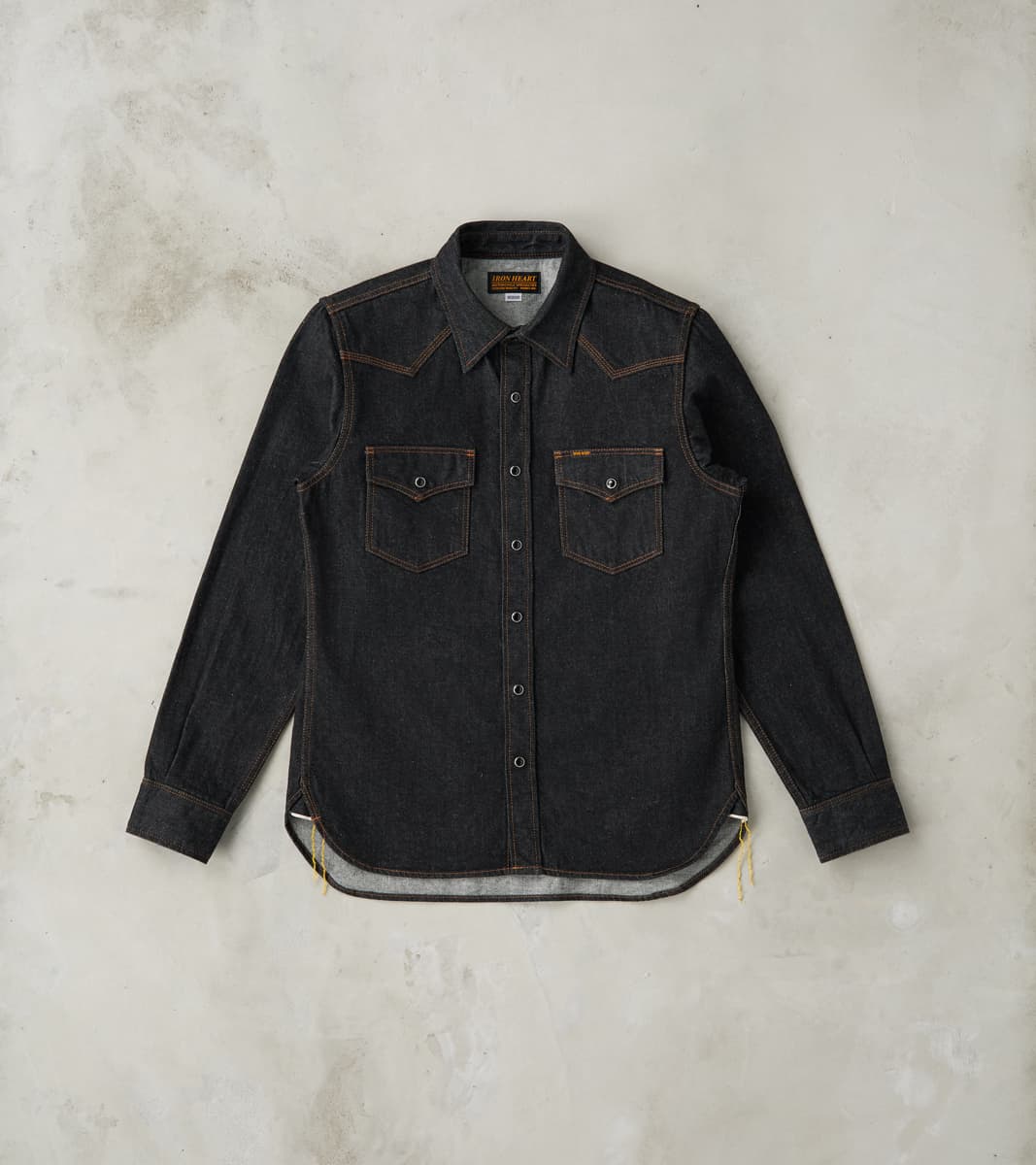 33-BLK - Western - 12oz Selvedge Denim Black