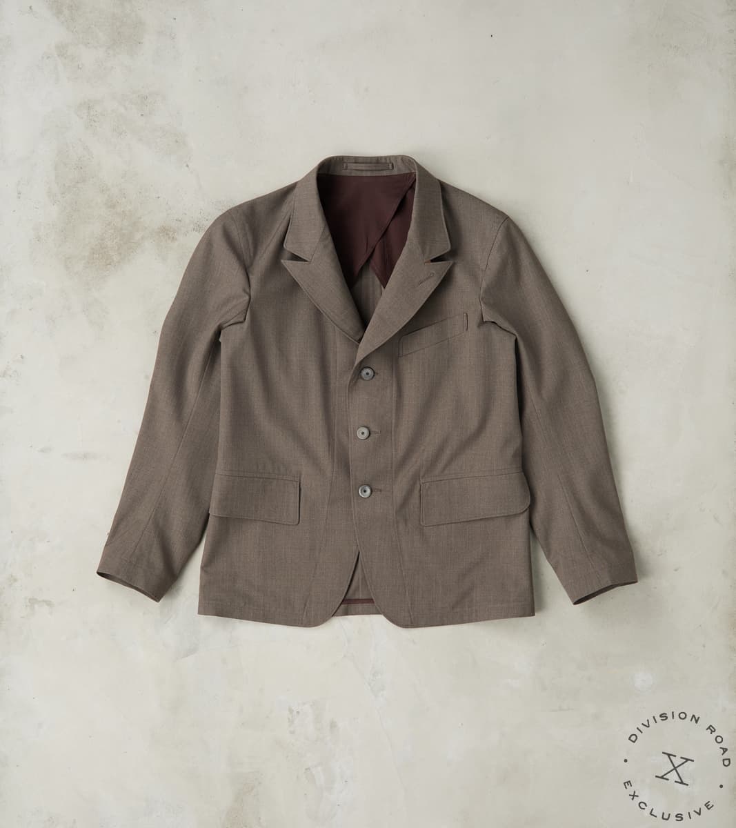 English Dress Hunt Jacket - Dark Natural Optim® Wool Gabardine