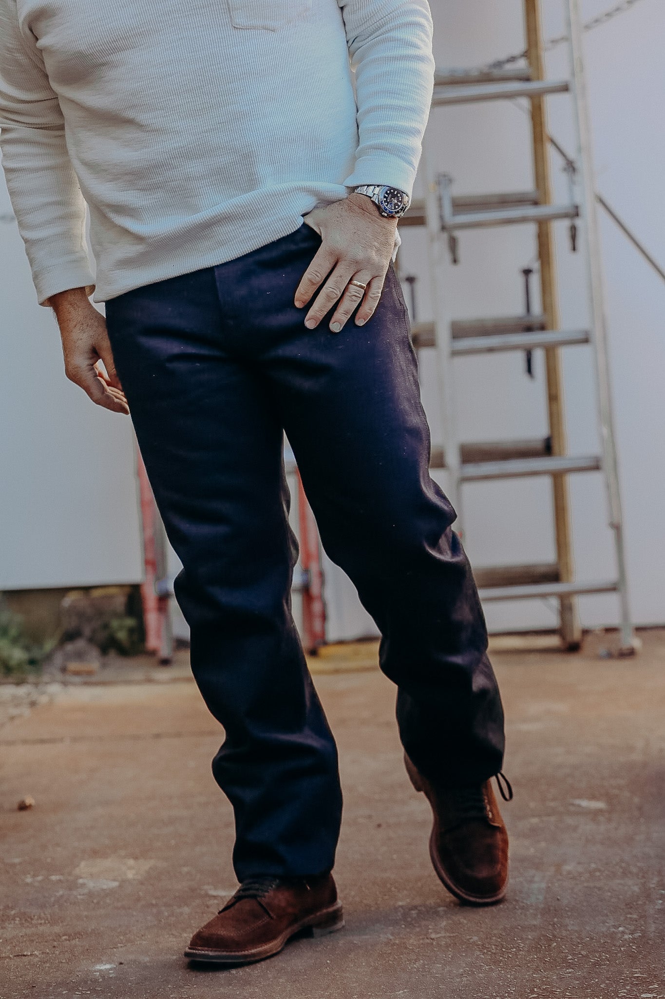 Wilkes Western 14 Ounce Raw Fleck Denim