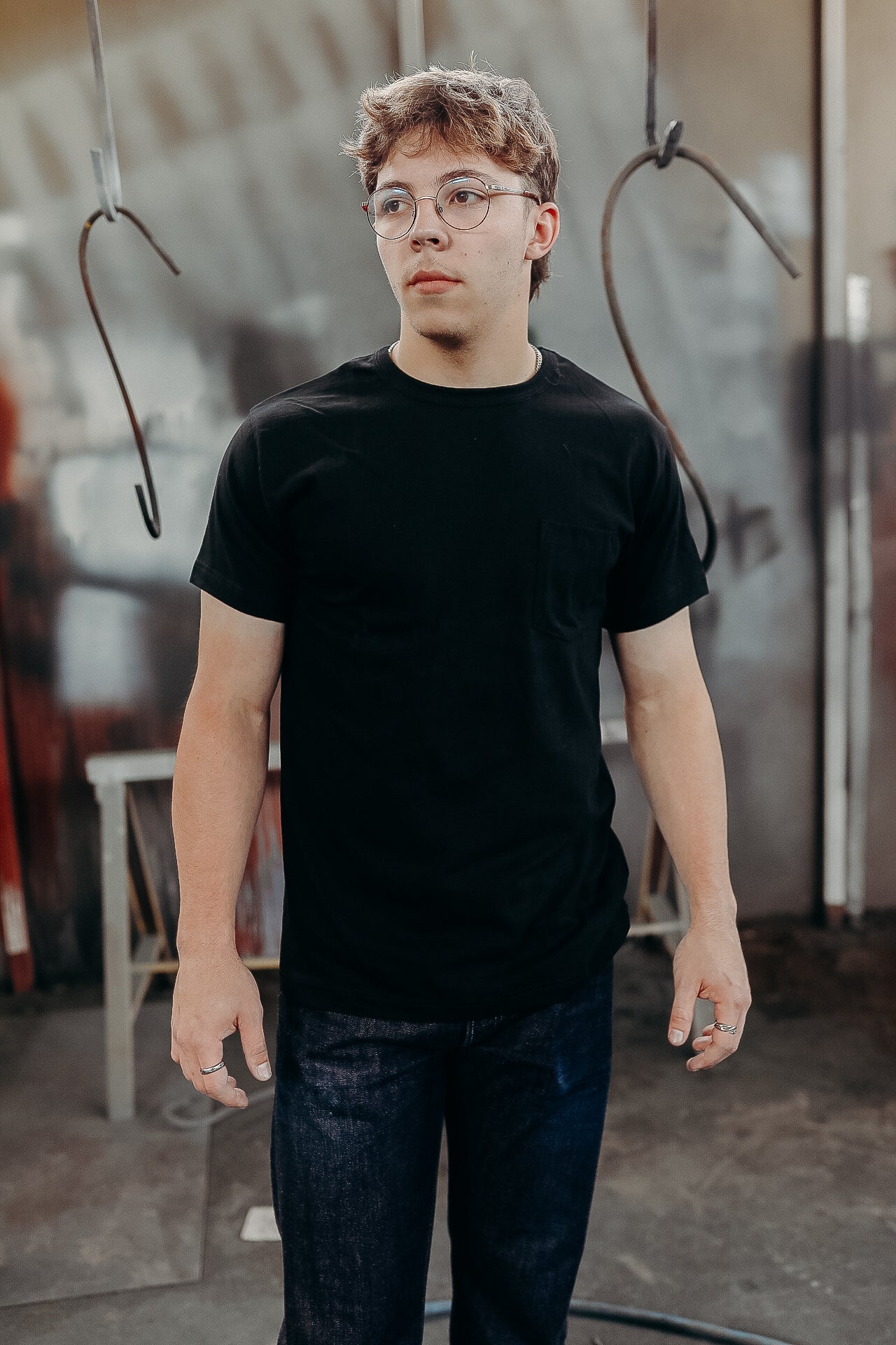 Heavyweight Pocket T-Shirt 2 pack- Black