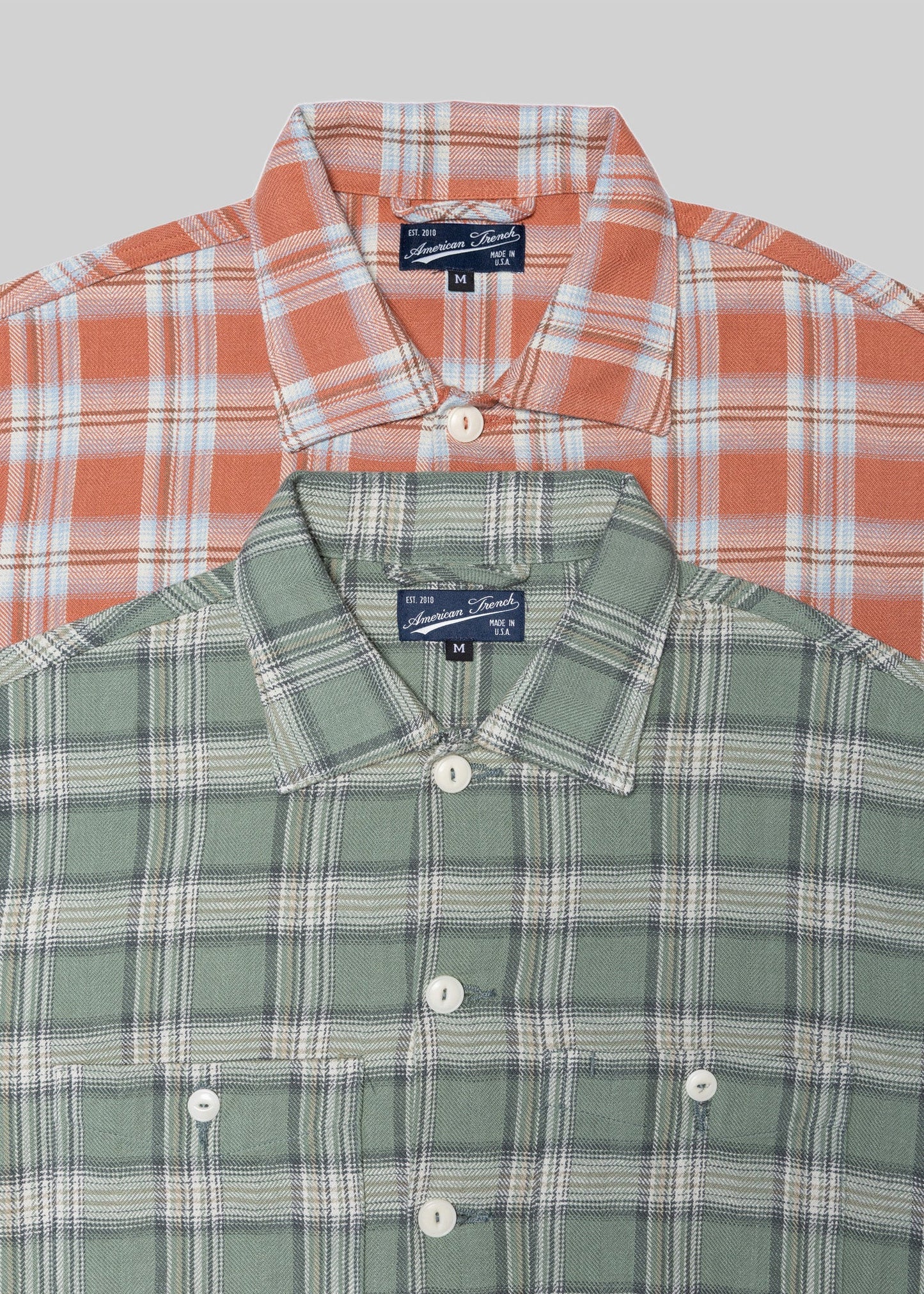 Herringbone Plaid Overshirt