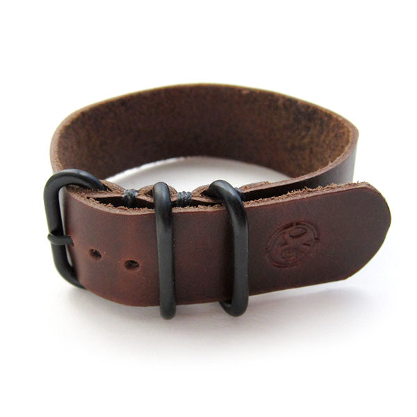 Tan Chromexcel 1-Piece Nato Style Watch Band