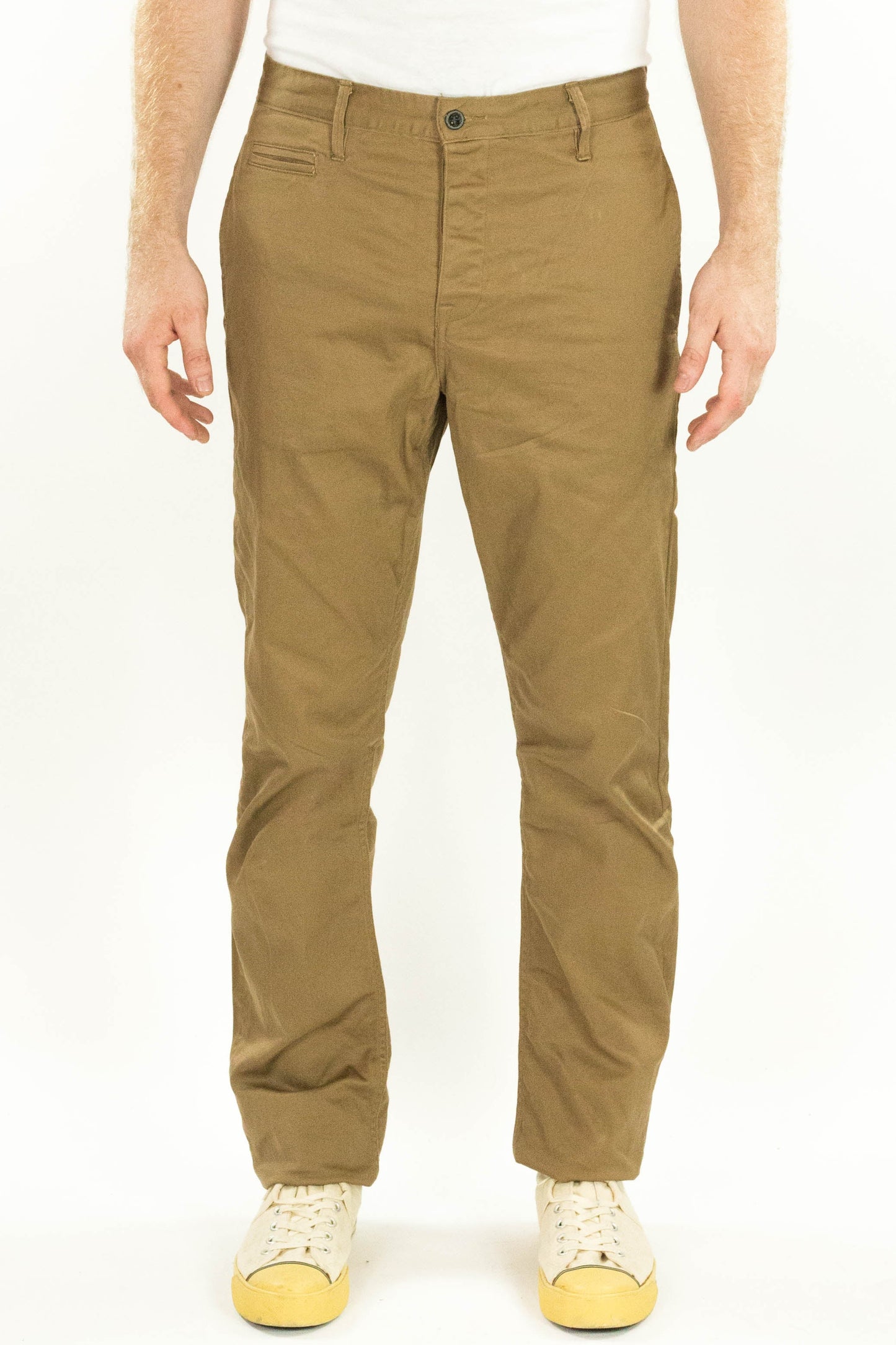Coal Miner Dark Khaki 9 oz Japanese stretch sateen twill