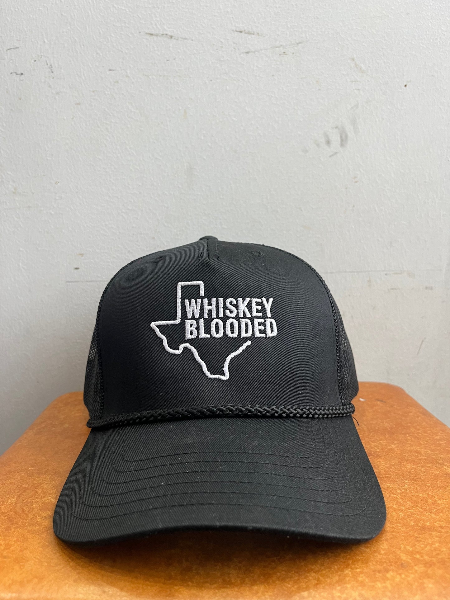 Embroidered Trucker Hat | Texas Whiskey Blooded | Manready Mercantile