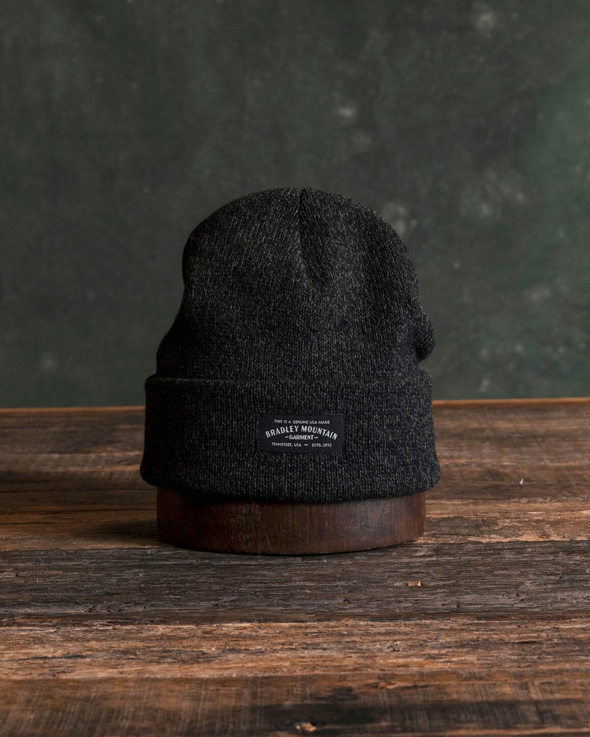 Melange Ragg Wool Beanie - Hunter
