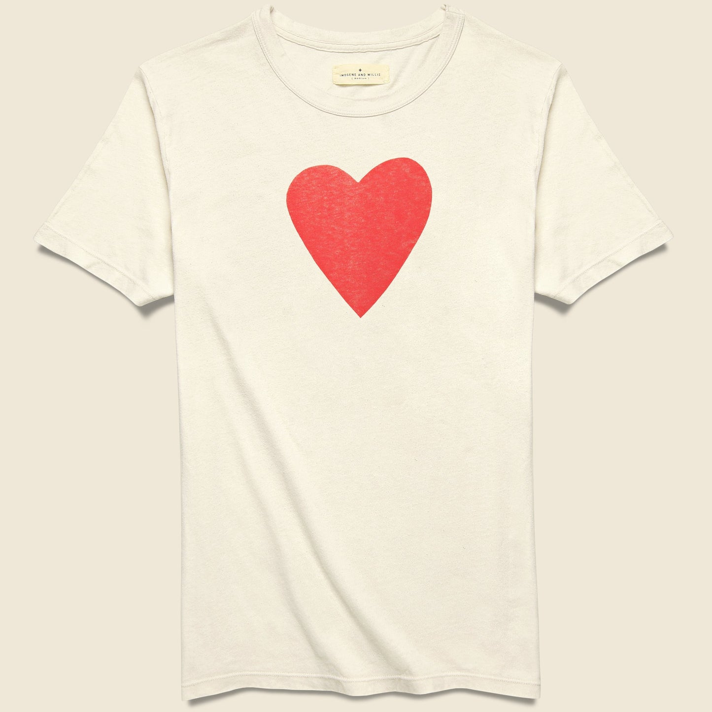 Heart Tee - Vintage White