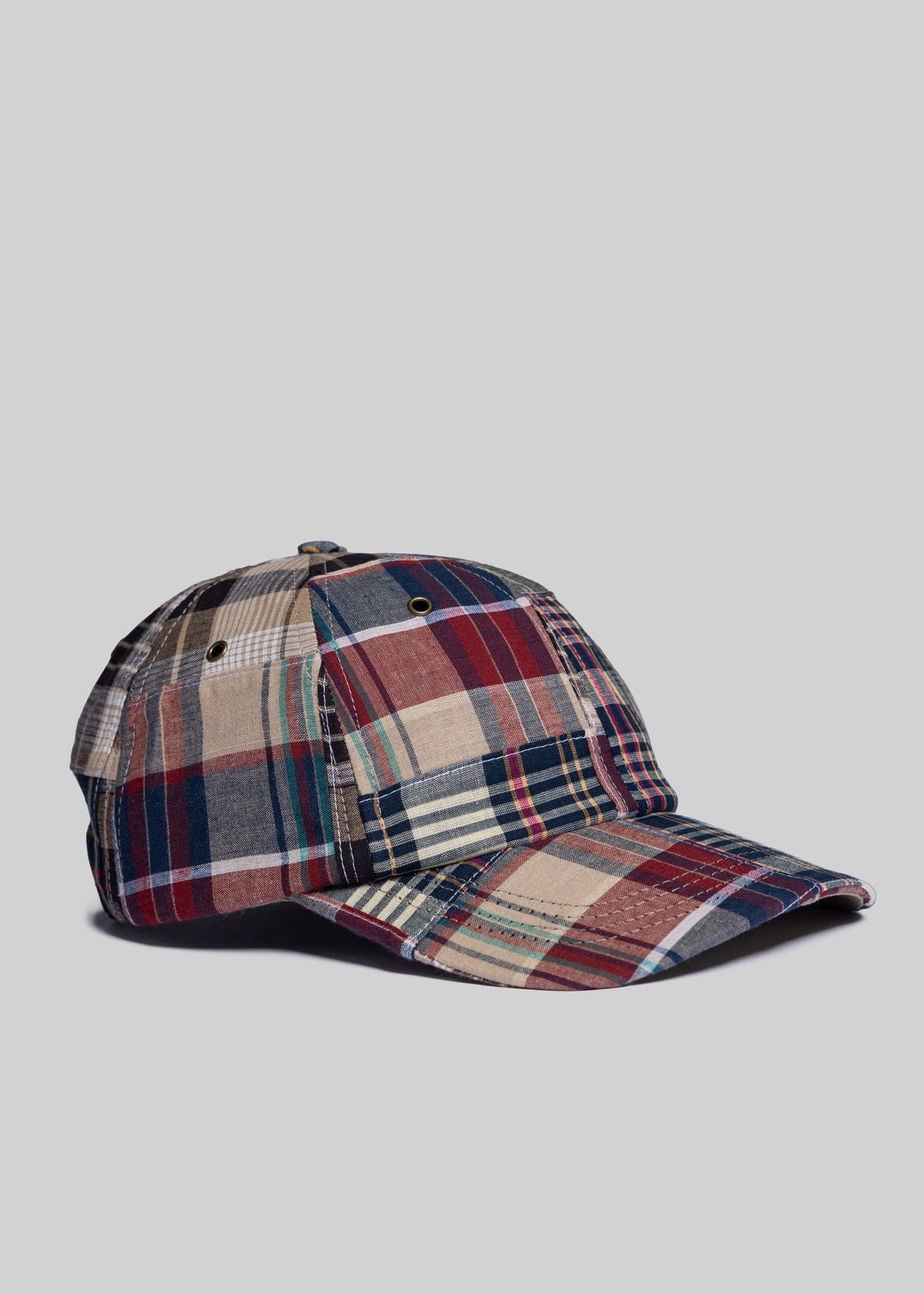 J. Press x American Trench Patchwork Madras Ball Cap