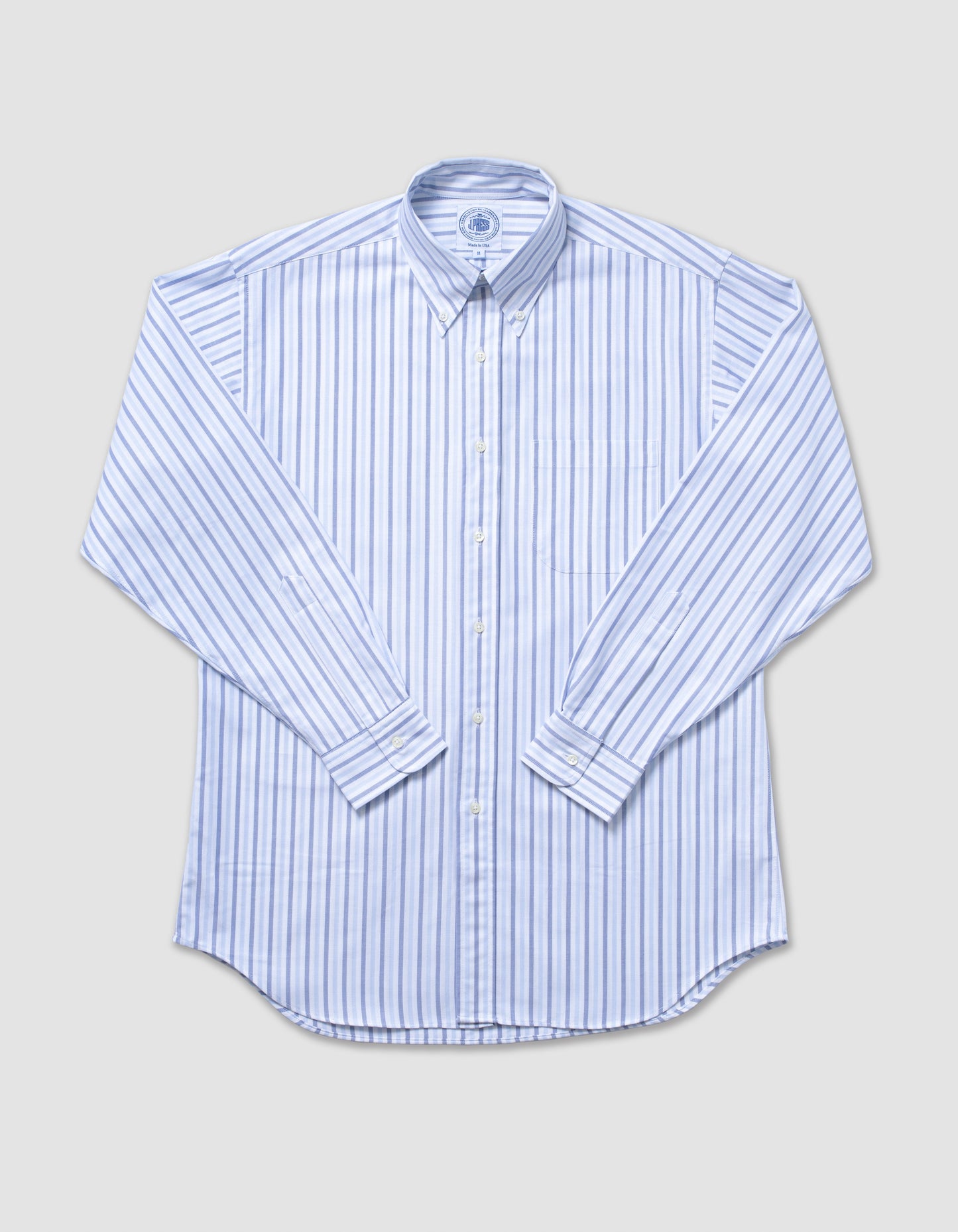 BLUE/LIGHT BLUE BOLD STRIPE OXFORD SHIRT