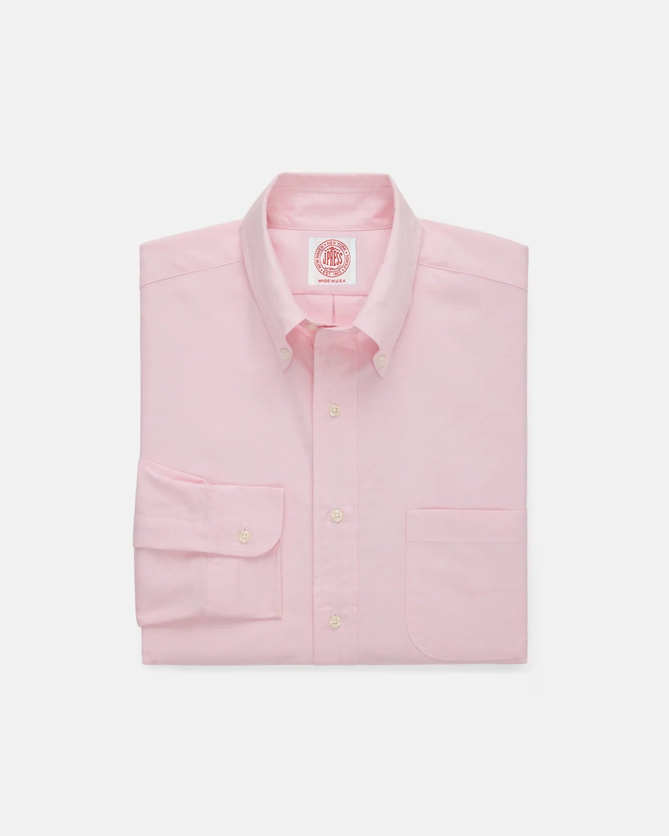 Made-in-USA Pink Oxford Cloth Button Down Shirt - Classic Fit