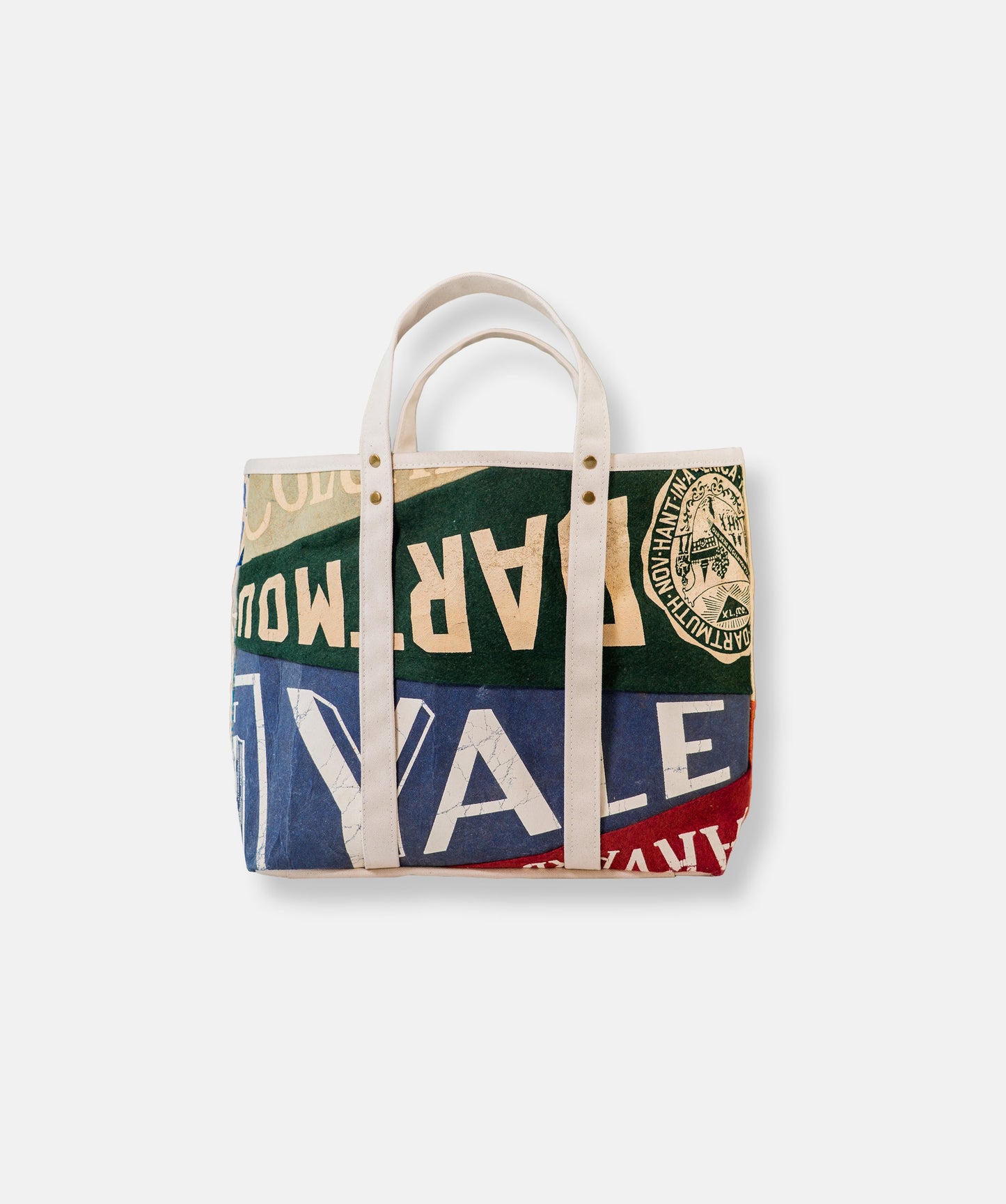Made-in-USA Handmade Vintage Pennant Tote