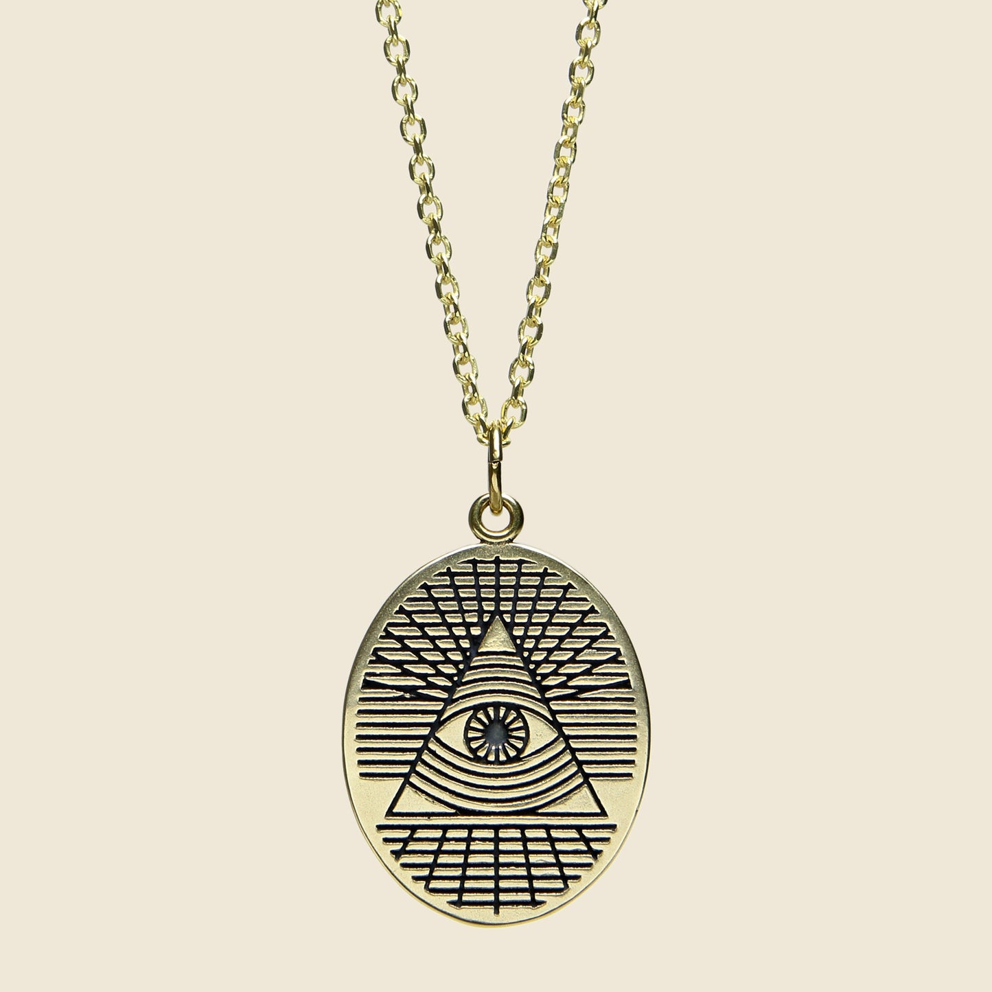 All Seeing Eye Pendant - Brass