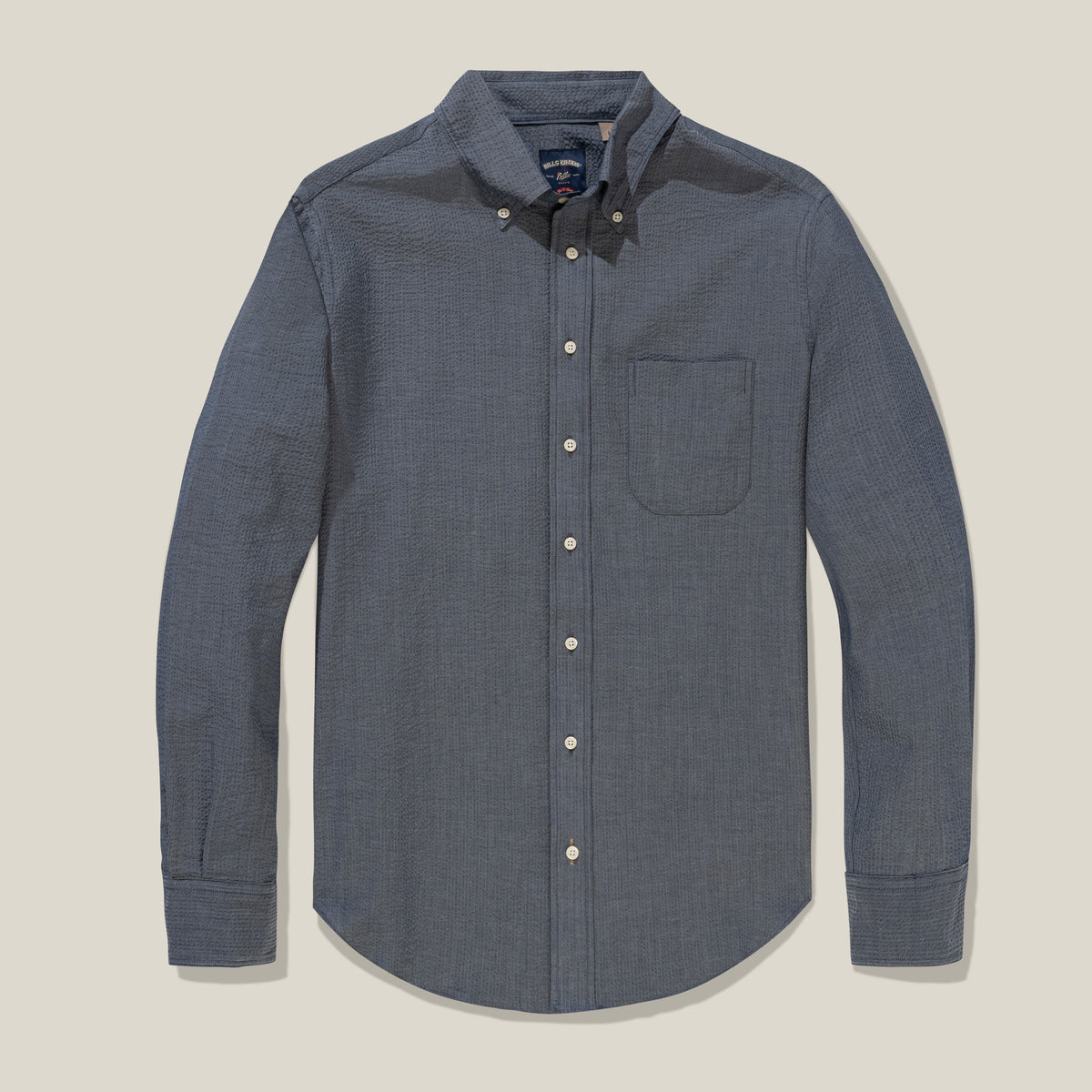 Chambray Seersucker Shirt – Standard Fit