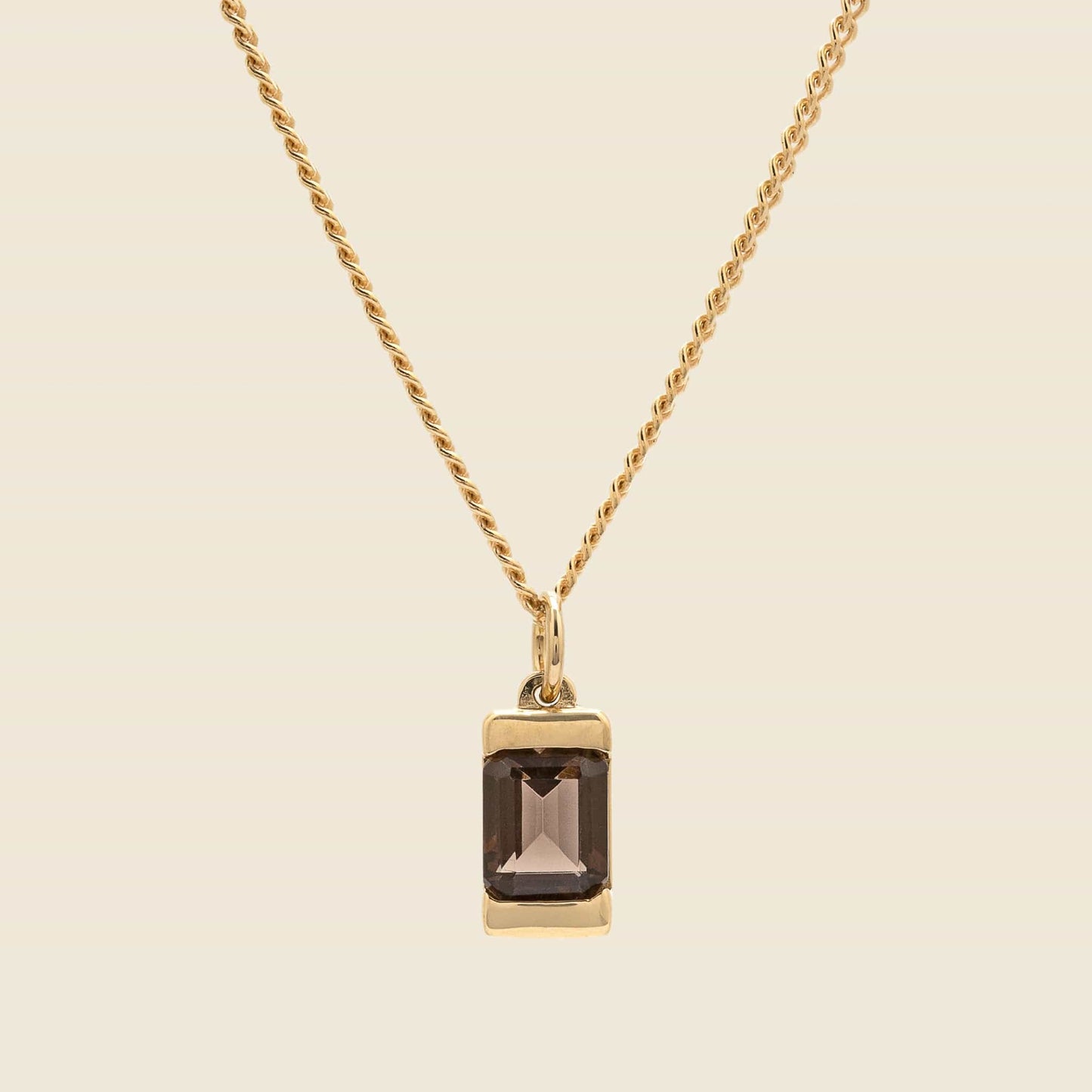 Valor Pendant - Gold Vermeil/Gray Topaz