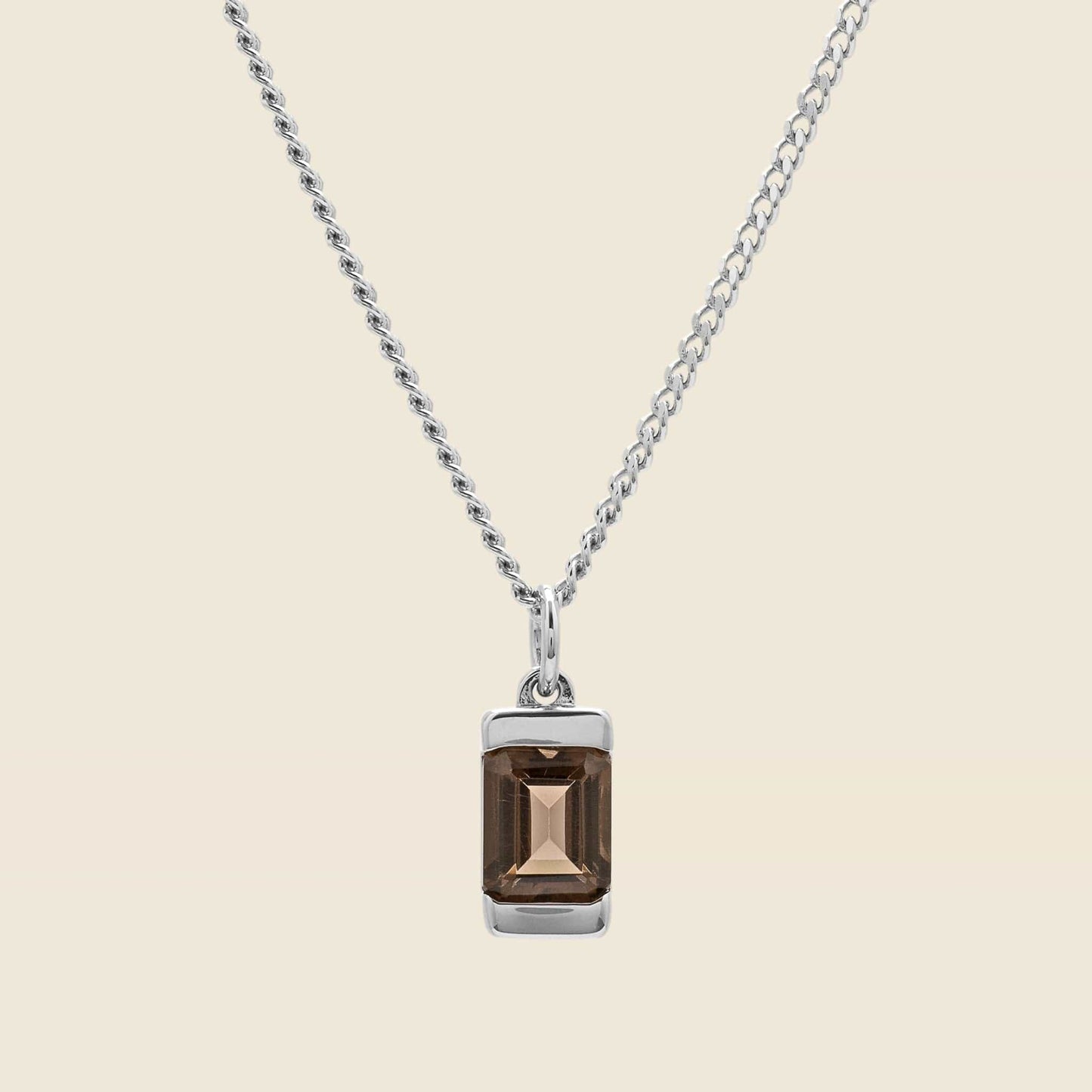 Valor Pendant - Sterling Silver/Gray Topaz