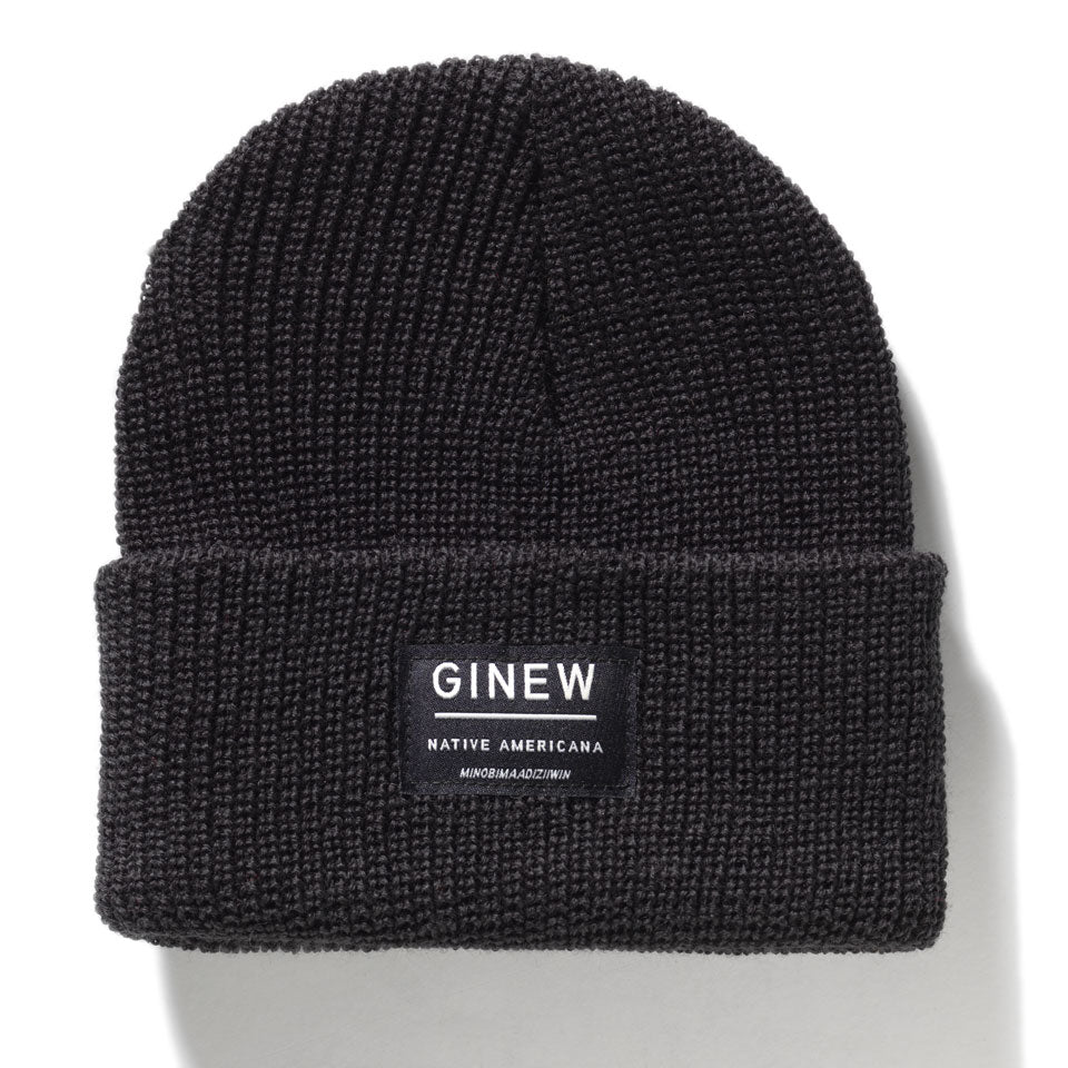 Merino Wool Watch Cap Black Fall 24