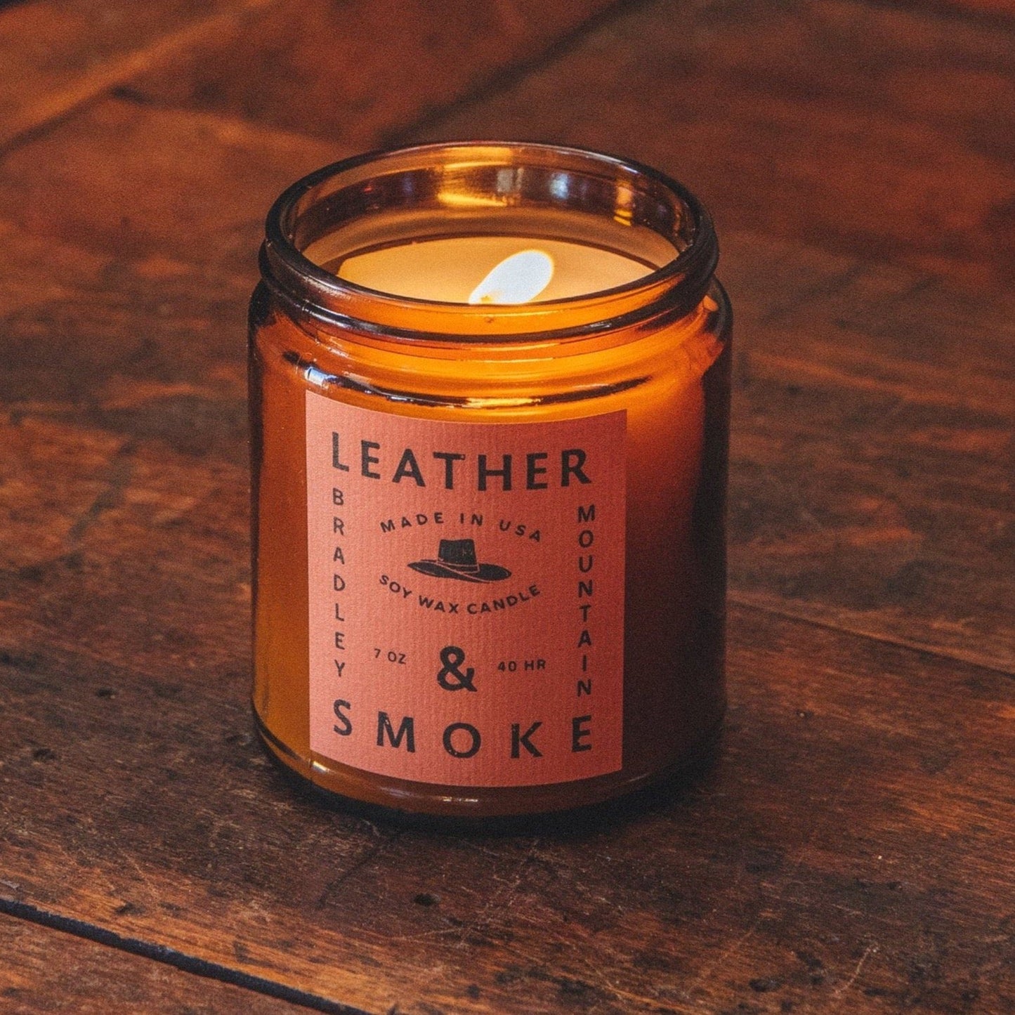 Leather & Smoke Candle