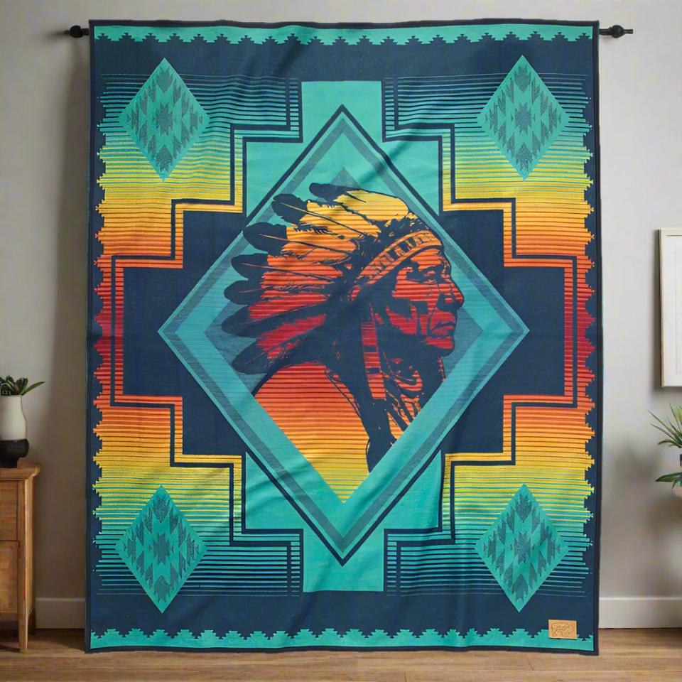 Sitting Bull Blanket Steven Paul Judd
