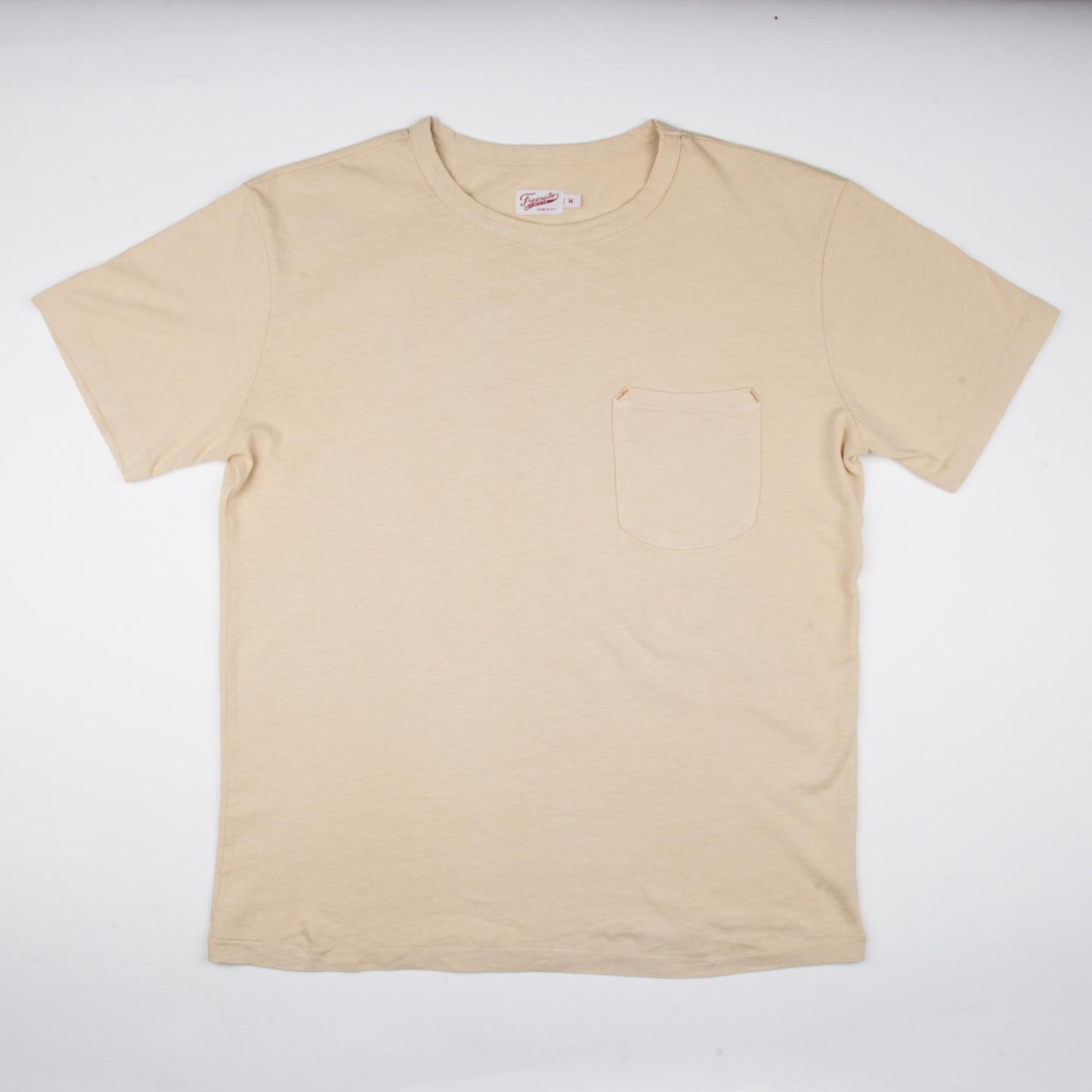 9 oz Pocket Tee | Cream | Freenote Cloth