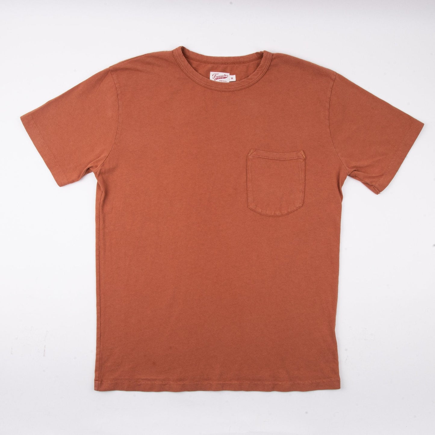 9 oz. Pocket Tee | Rust | Freenote Cloth