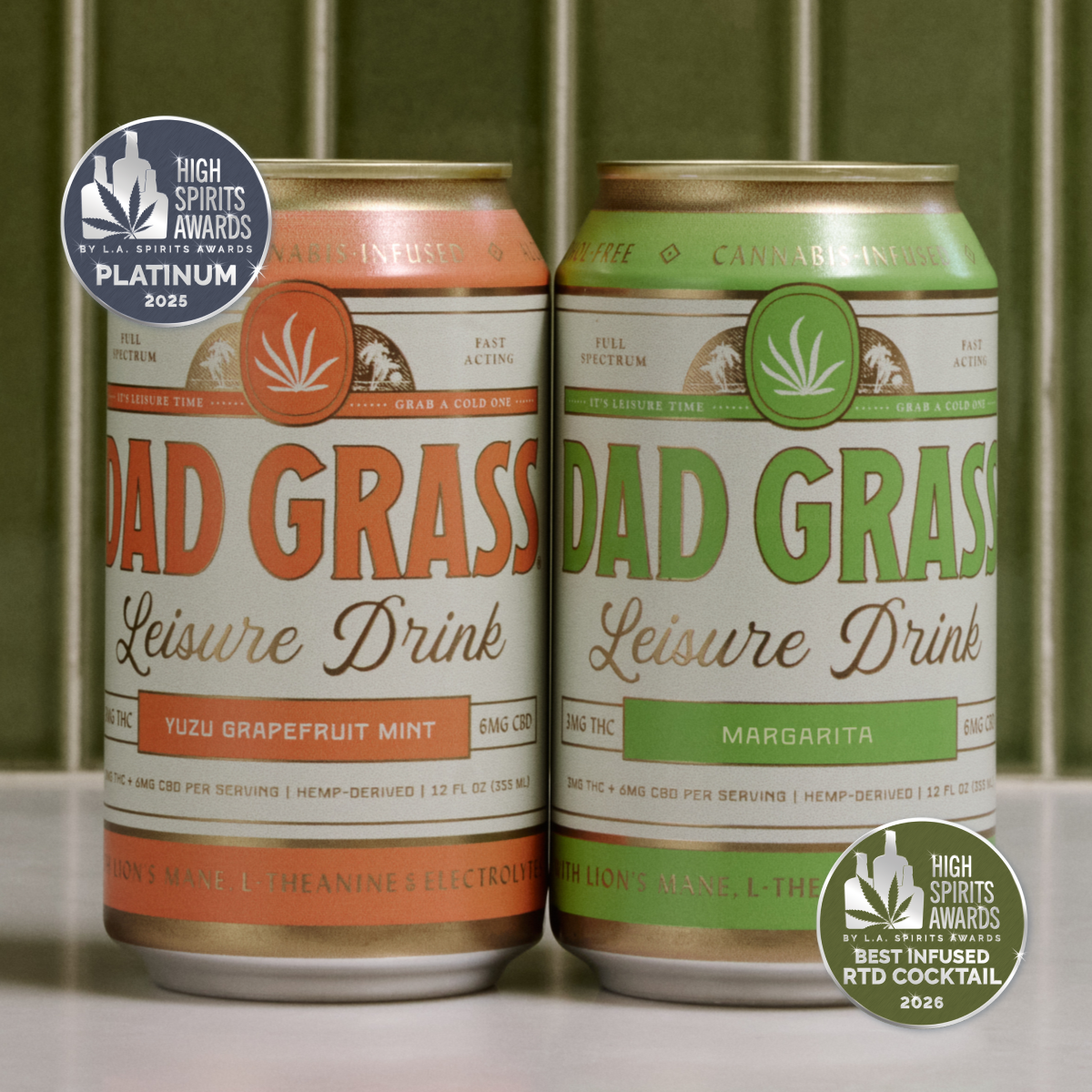 Dad Grass THC Leisure Drink - OG Duo