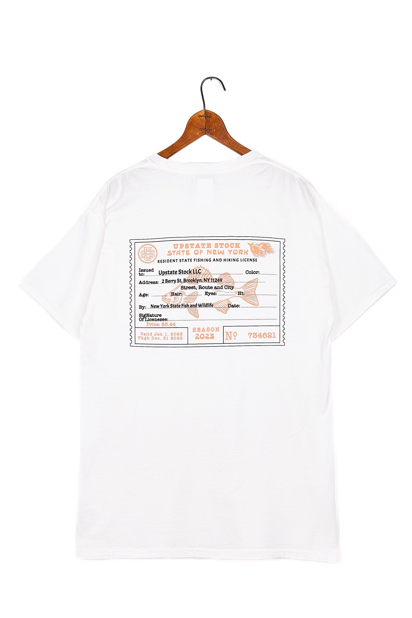 The American Cotton Pocket Tshirt - FISHING LICENSE