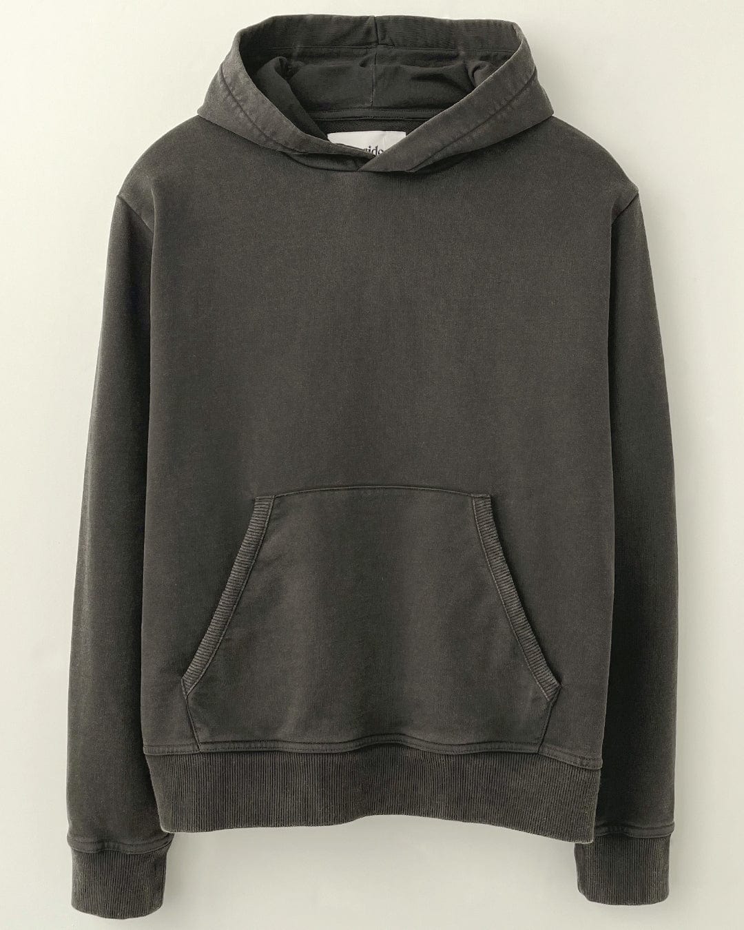 French Terry Hoodie - Washed Black